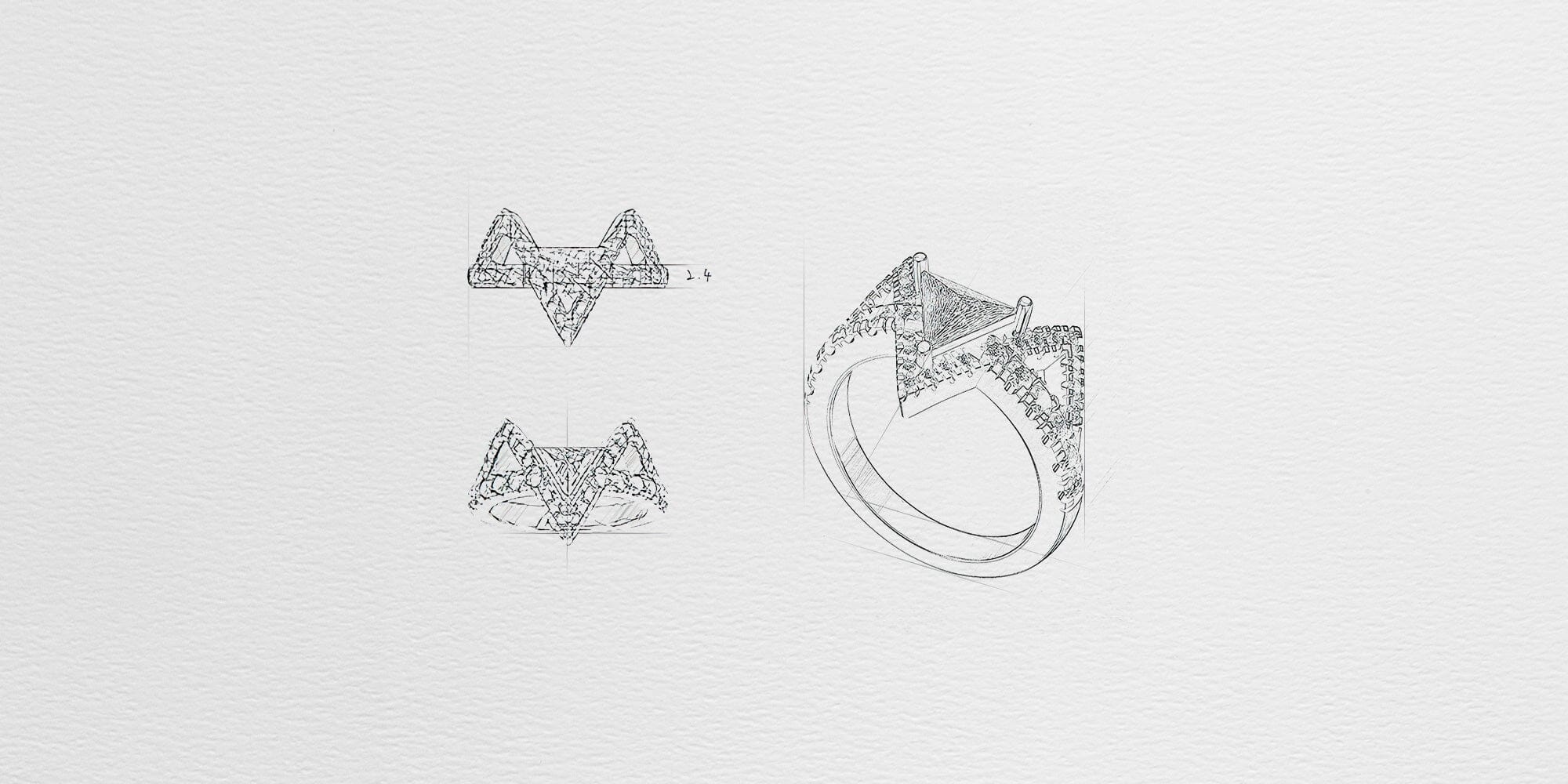 Bringing Geometric Art to Meteorite Jewellery Design