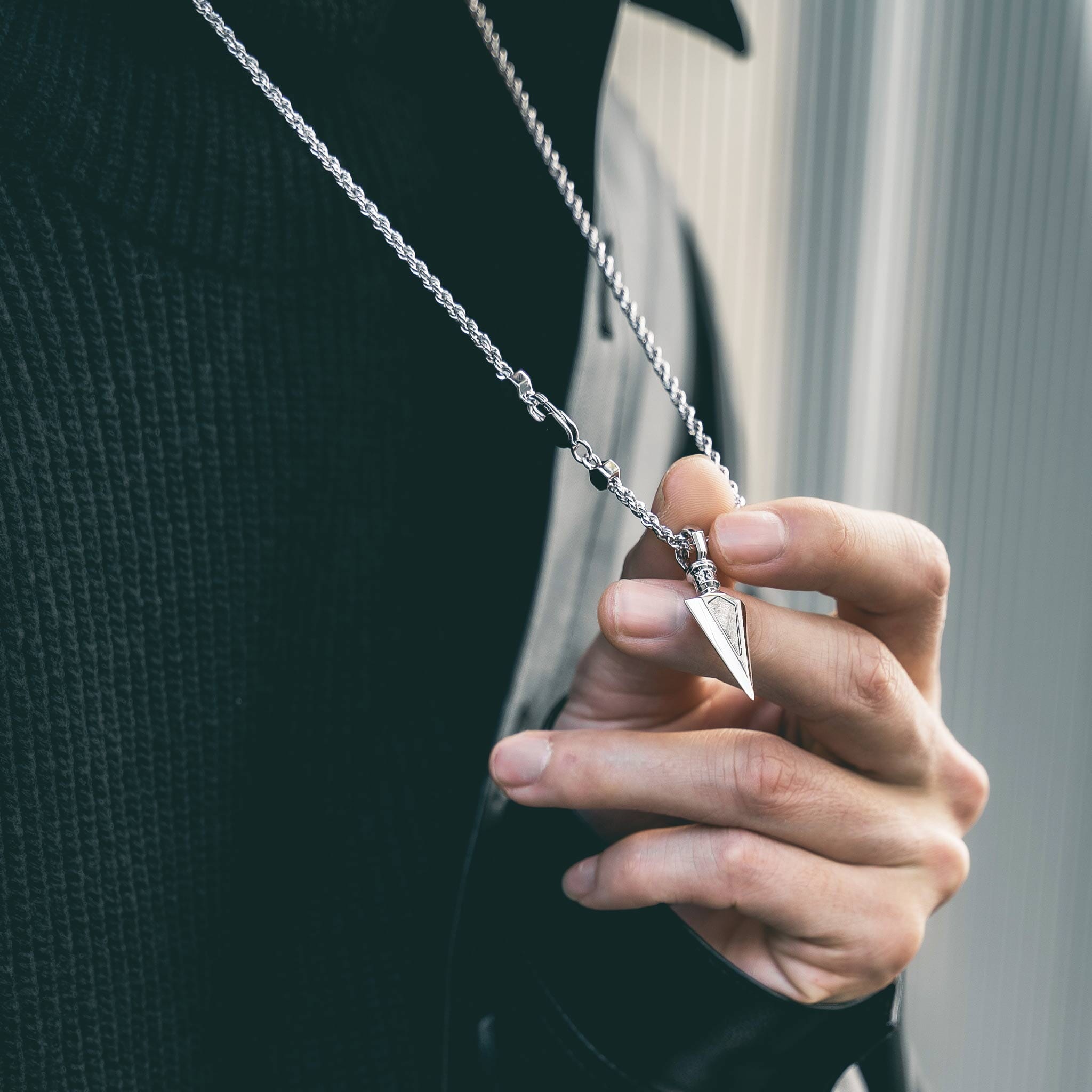 Arrowhead Meteorite Necklace Necklaces AWNL 