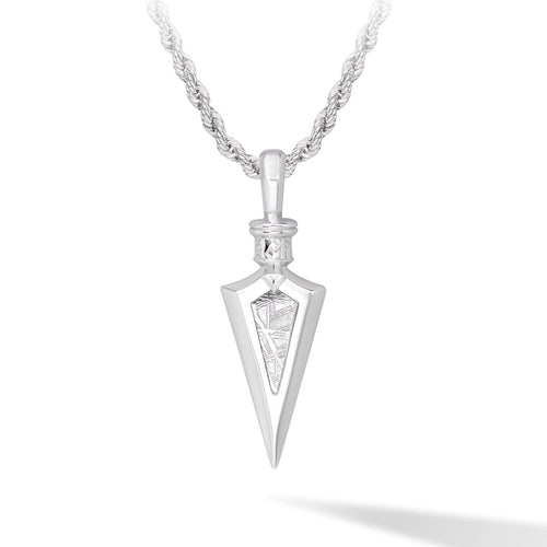 Arrowhead Meteorite Necklace Necklaces AWNL Silver Set 55cm
