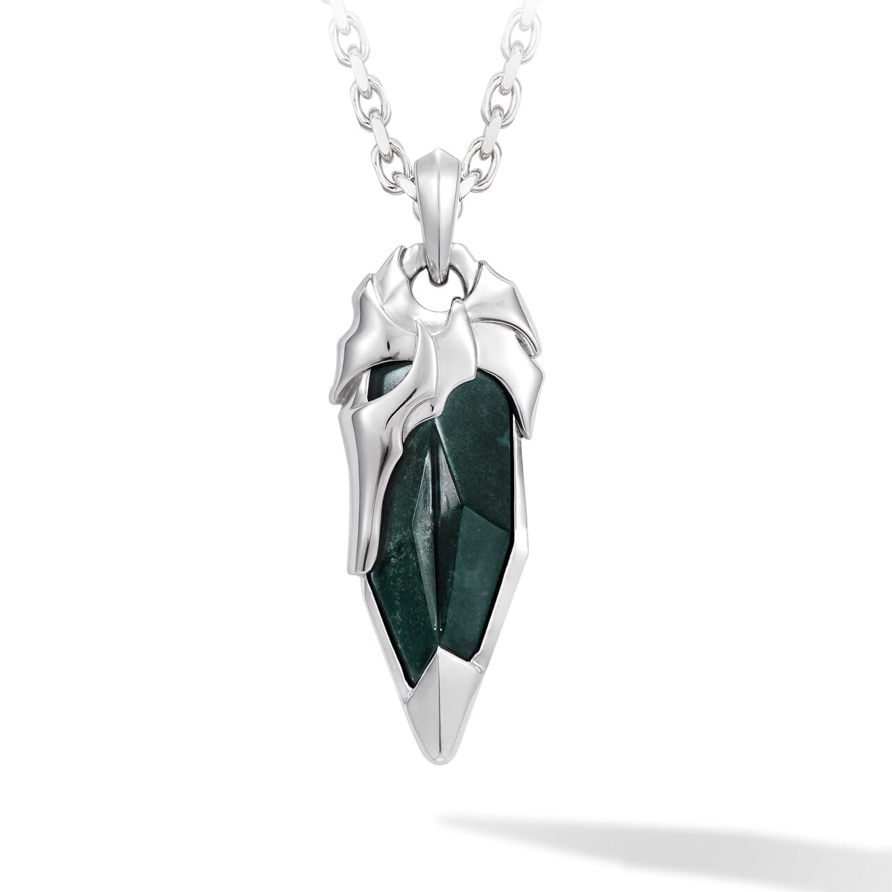 Bloodstone Viking Helmet Necklace Necklaces AWNL