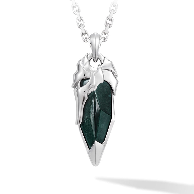 Bloodstone Viking Helmet Necklace