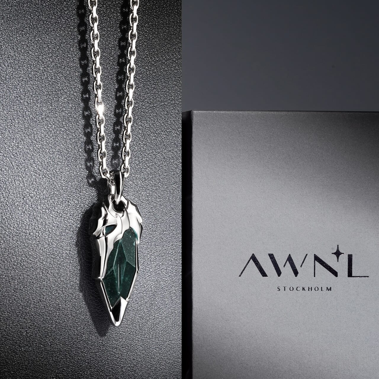 Bloodstone Viking Helmet Necklace Necklaces AWNL