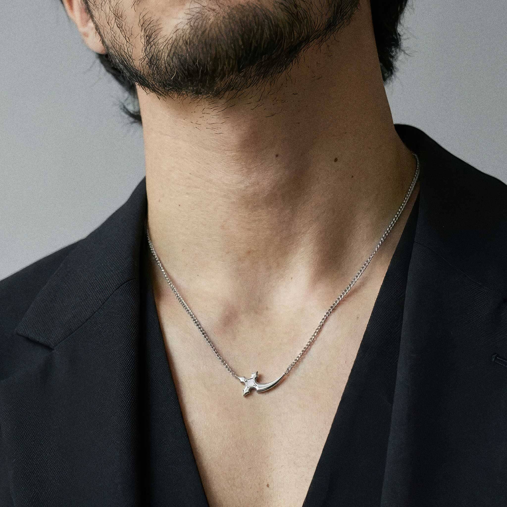 Dagger Axe Curb Necklace Meteorite Necklaces AWNL