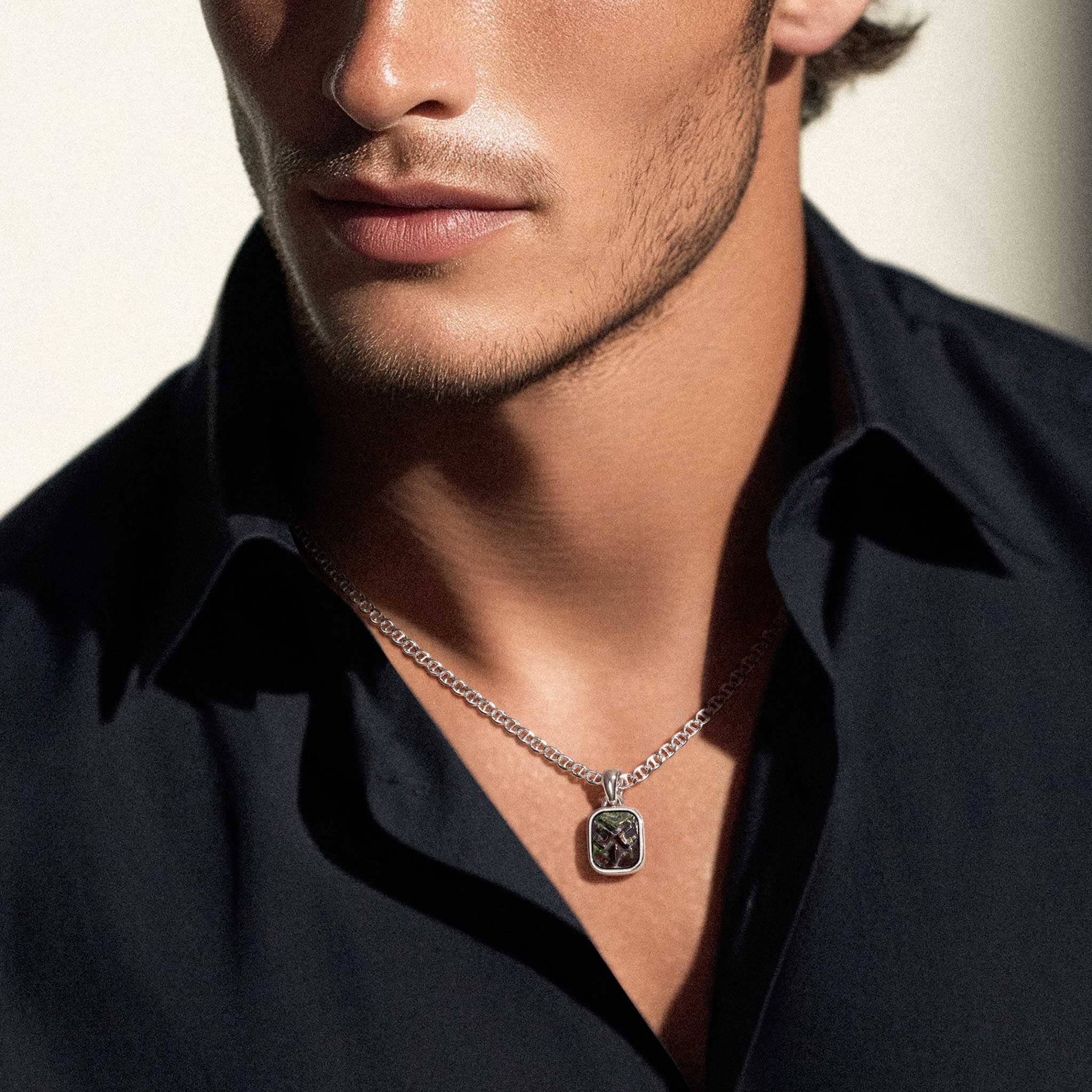 Dragon Blood Jasper Mystic Night Watcher Necklace Necklaces AWNL