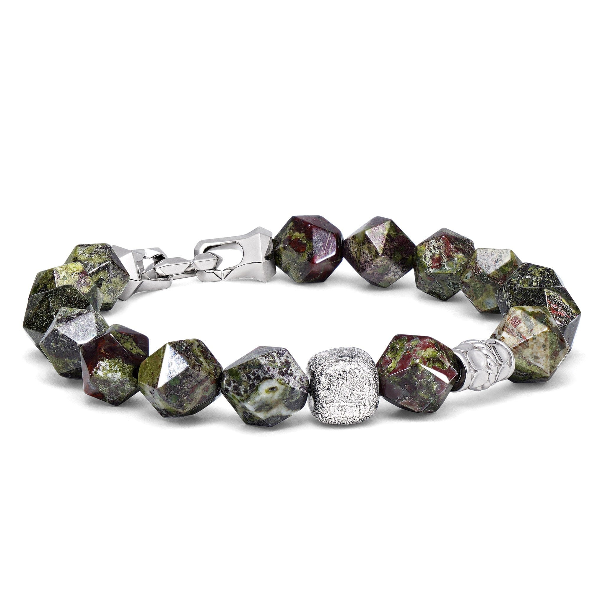 Dragon's Blood Jasper & Meteorite Bracelet Bracelets AWNL
