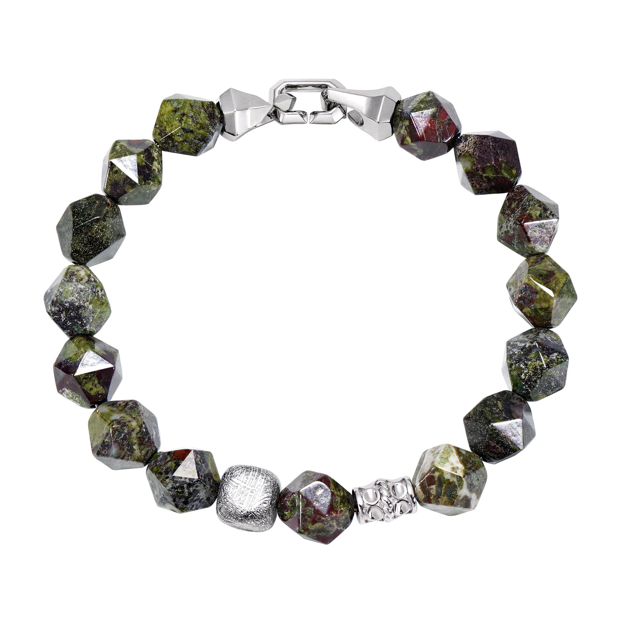 Dragon's Blood Jasper & Meteorite Bracelet Bracelets AWNL