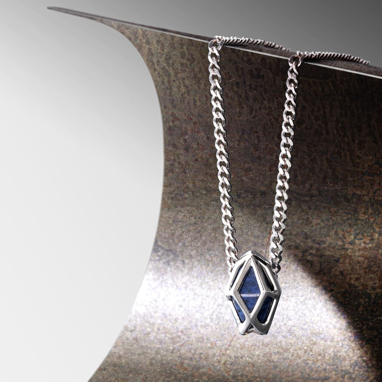 Dumortierite AWNL Logo Necklace Necklaces AWNL