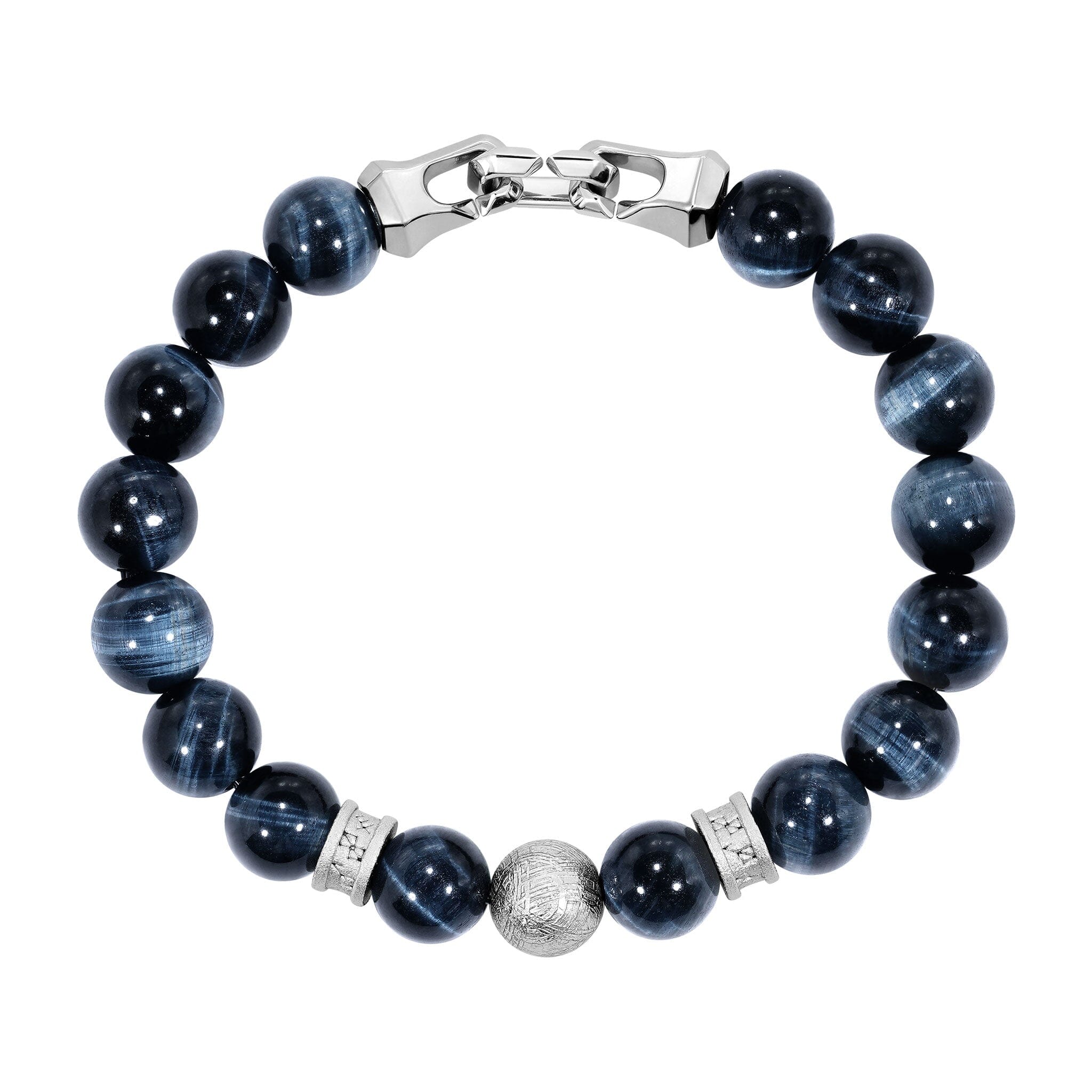 Flex-Lock Rune Bracelet Meteorite & Hawk Eye /M Bracelets AWNL