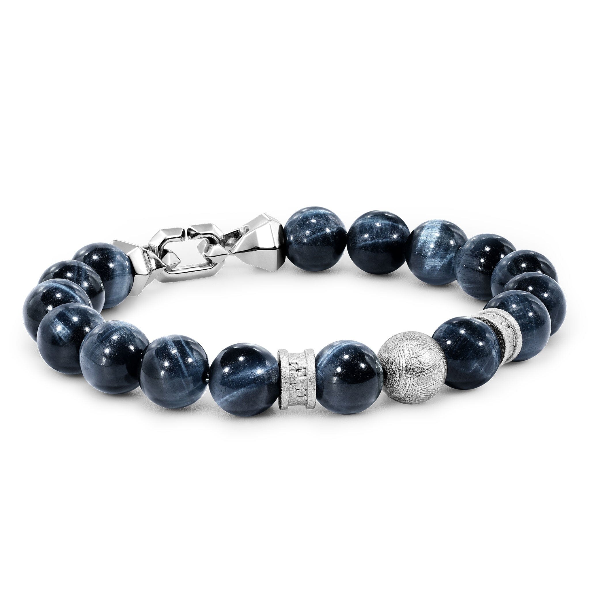 Flex-Lock Rune Bracelet Meteorite & Hawk Eye /M Bracelets AWNL