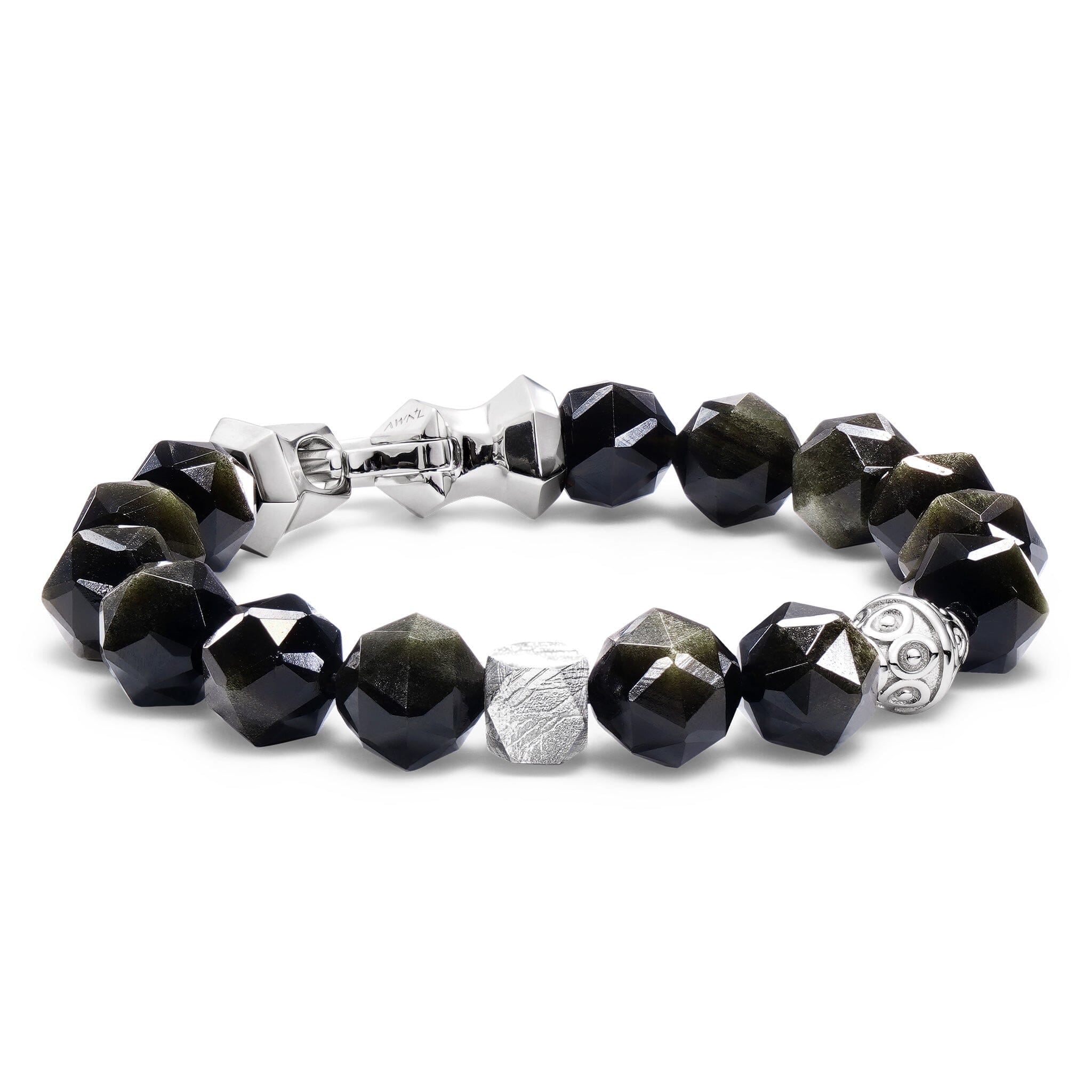 Golden Obsidian & Meteorite Anchor Bracelet Bracelets AWNL