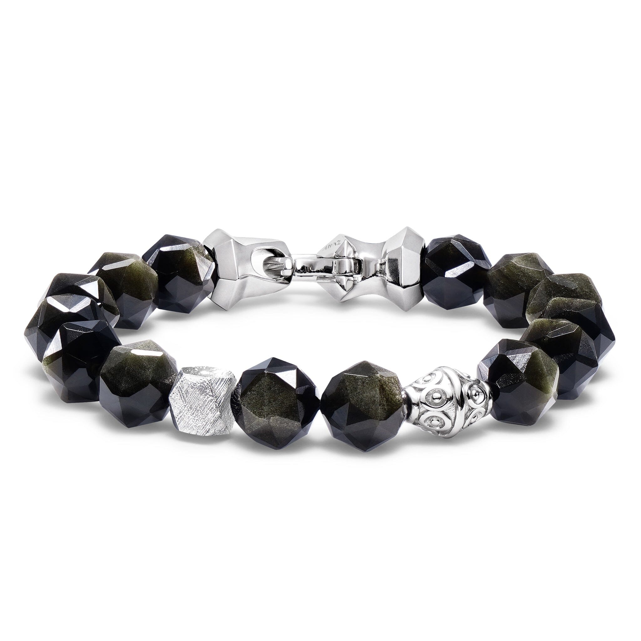 Golden Obsidian & Meteorite Anchor Bracelet Bracelets AWNL