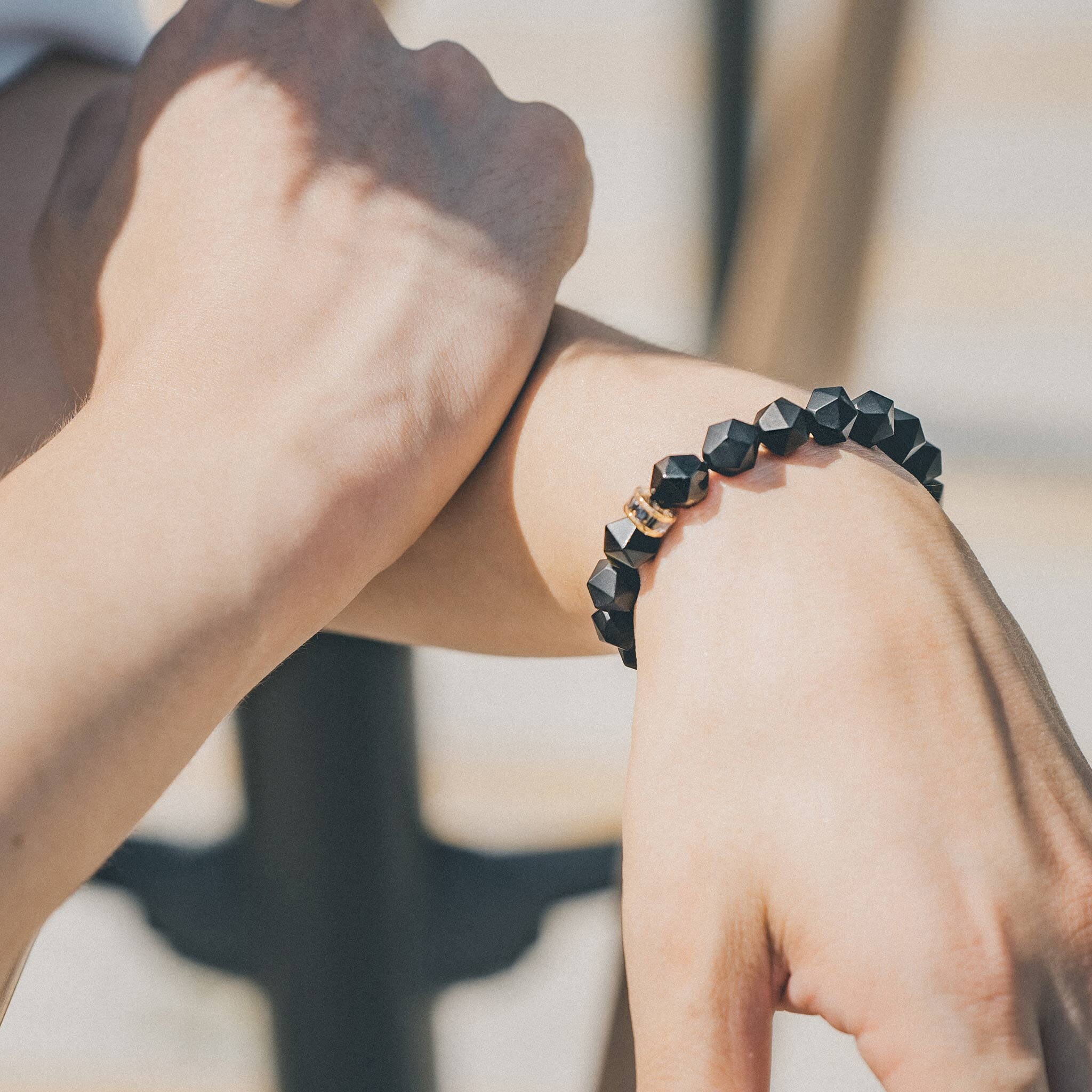 Golden Obsidian & Onyx Mars Bracelet Bracelets AWNL 