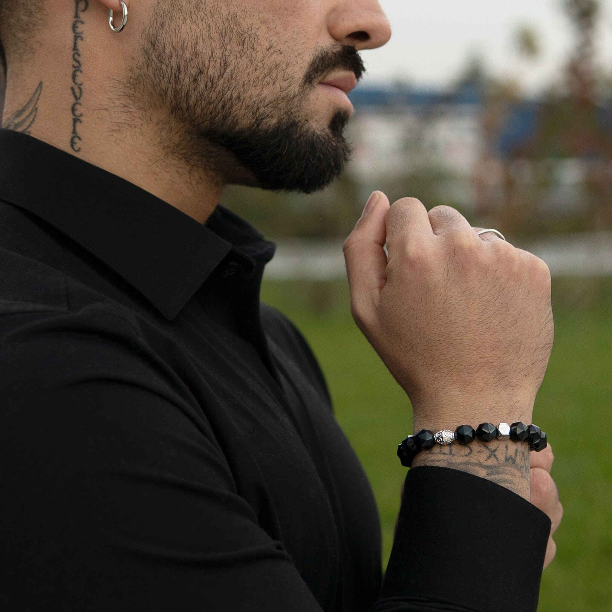 Hawk Eye & Meteorite Anchor Bracelet Bracelets AWNL