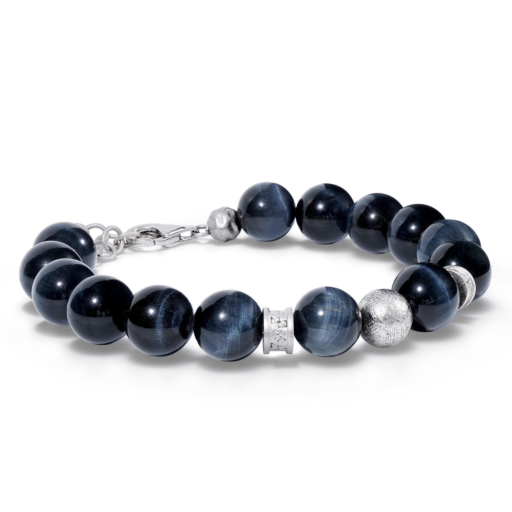Hawk Eye & Meteorite Rune 8mm Bracelet