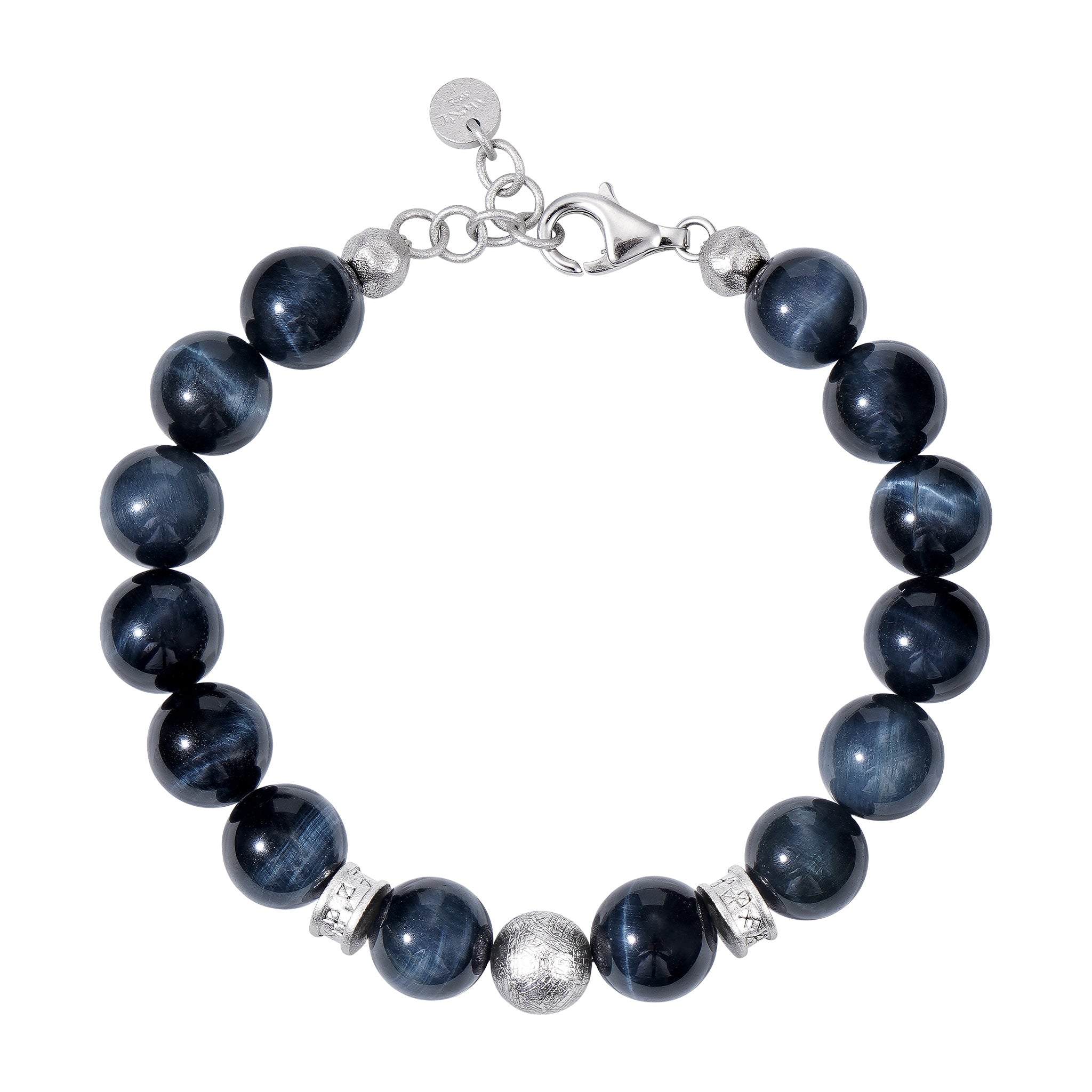 Hawk Eye & Meteorite Rune 8mm Bracelet