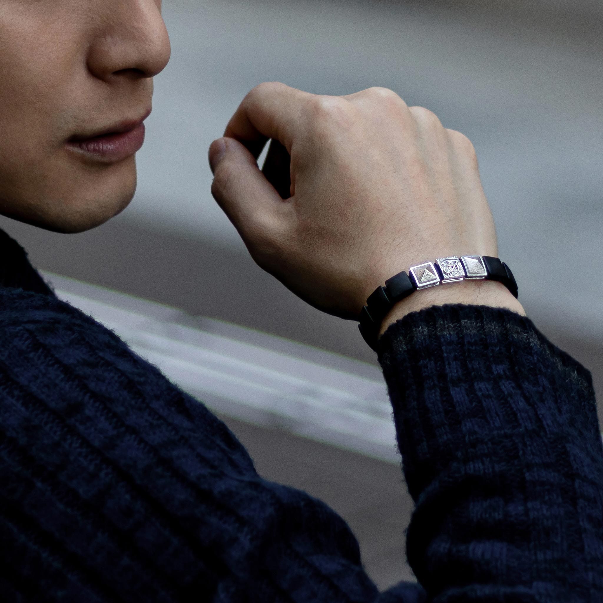 Horus Eye Magnetic Bracelet Onyx (コピー) Bracelets AWNL