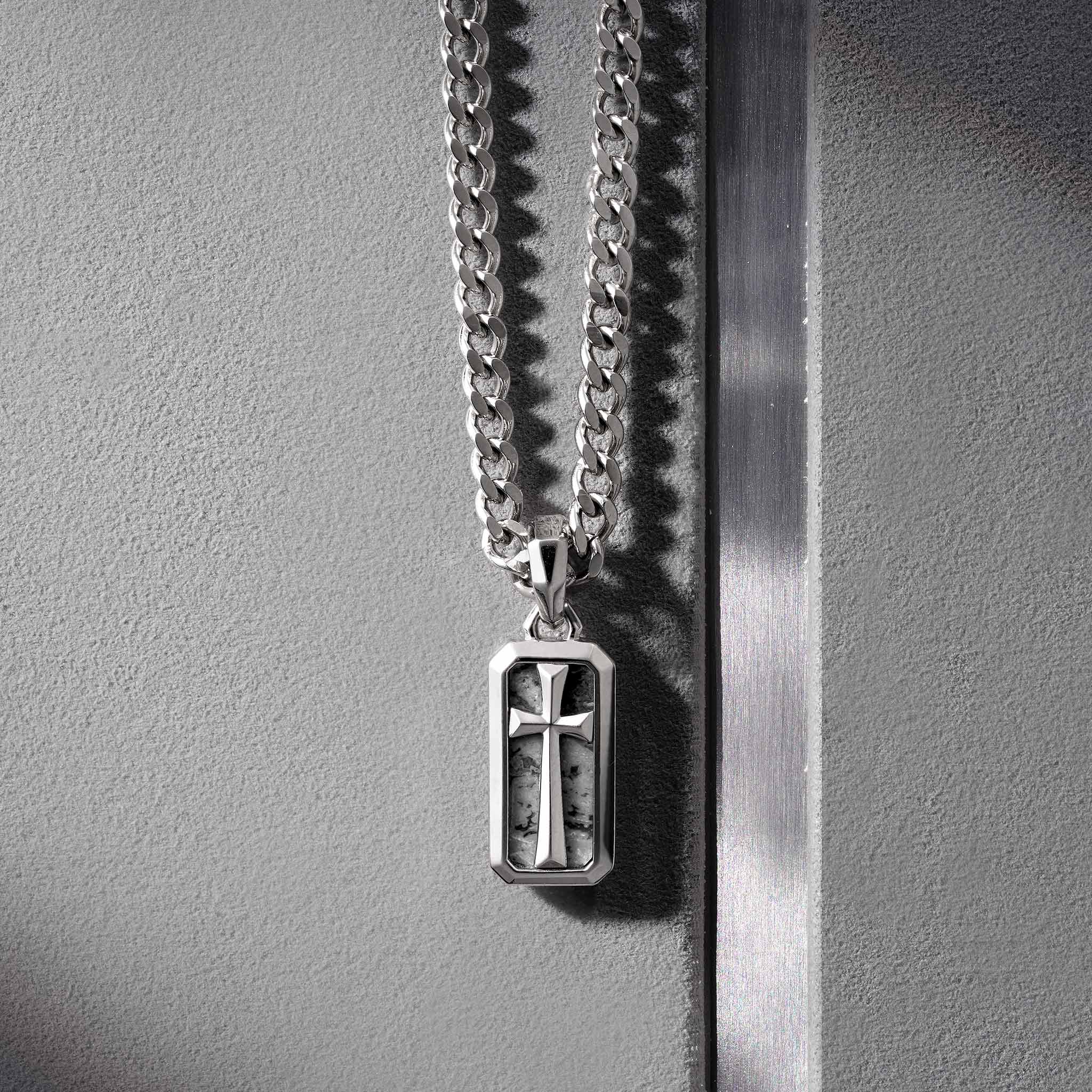 Knight's Cross Picasso Jasper Necklace Necklaces AWNL