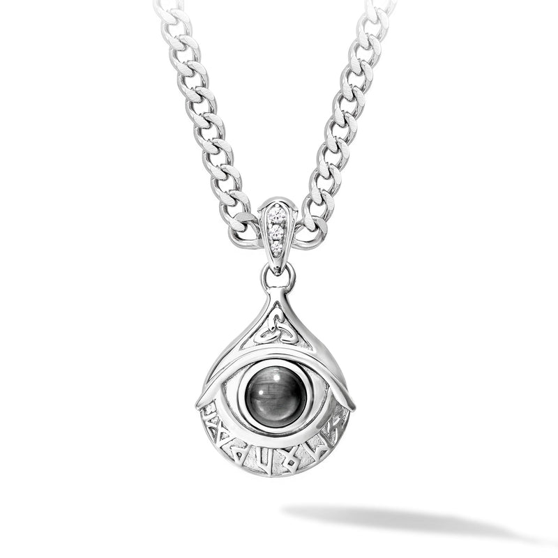 Grey Hawk's Eye LUMI
Rune Necklace