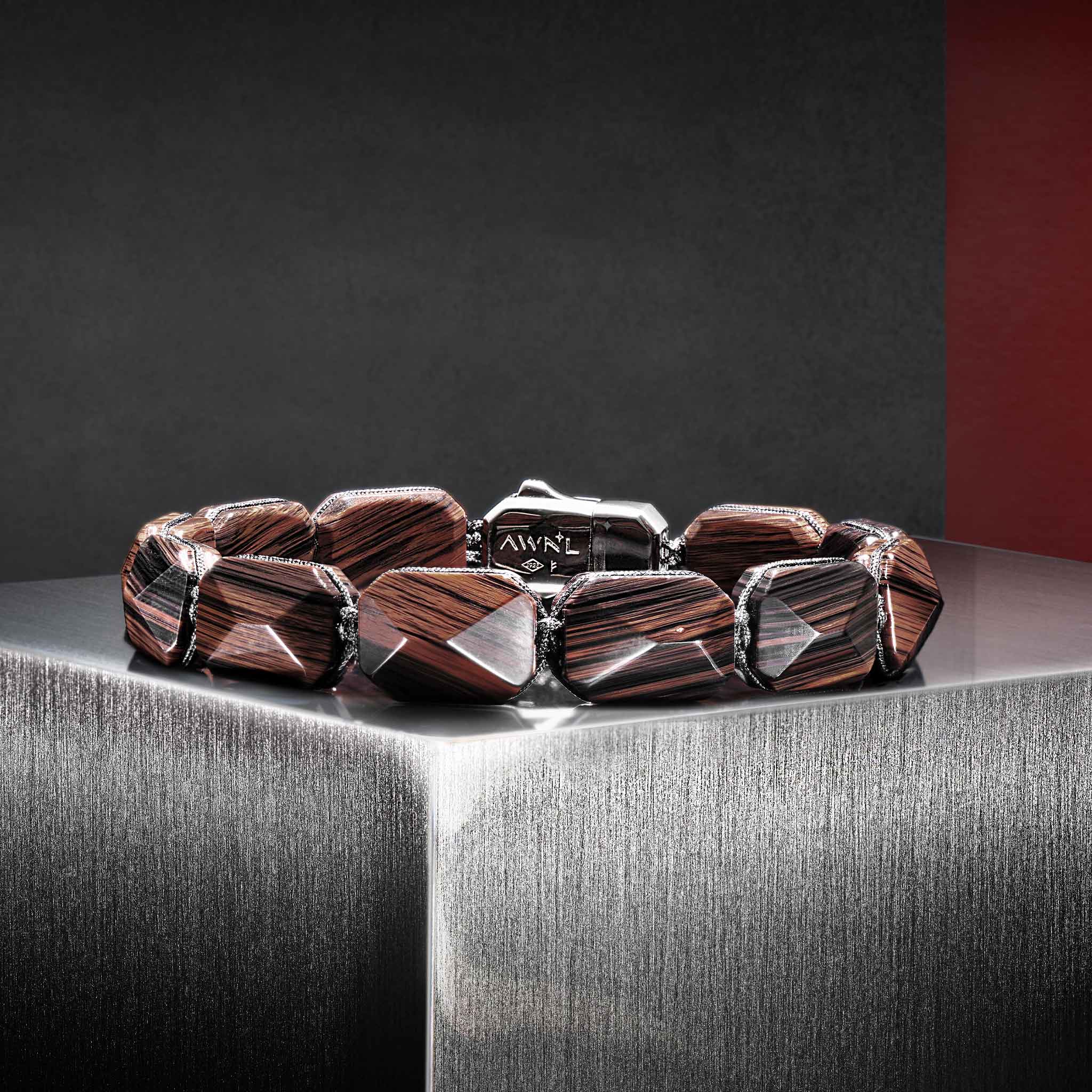 Mahogany Obsidian Lock Bracelet Bracelets AWNL