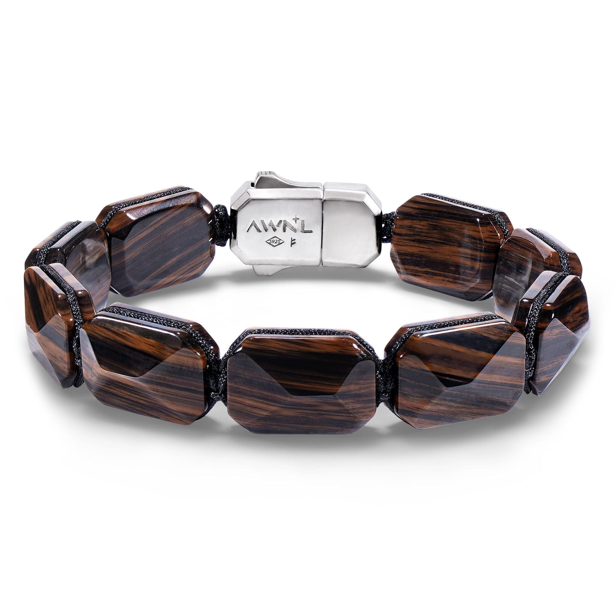 Mahogany Obsidian Lock Bracelet Bracelets AWNL