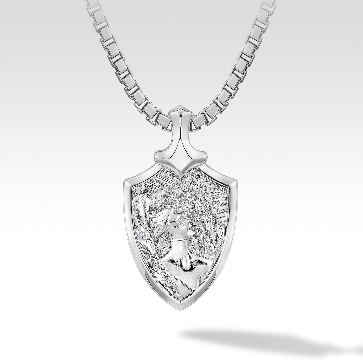 Men's Zodiac Virgo Meteorite Pendant Necklace