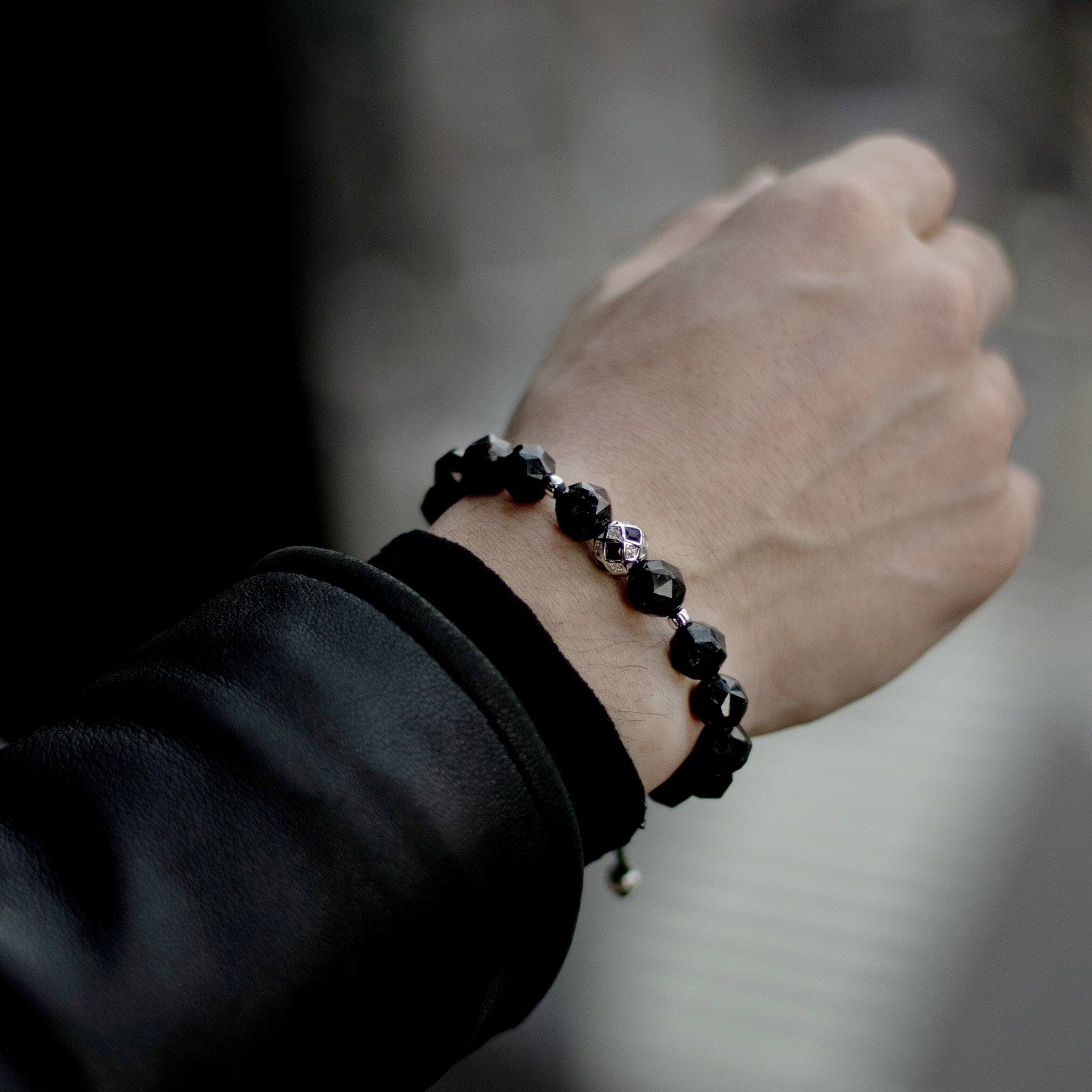Nuummite Dark Star Macrame Bracelet Bracelets AWNL