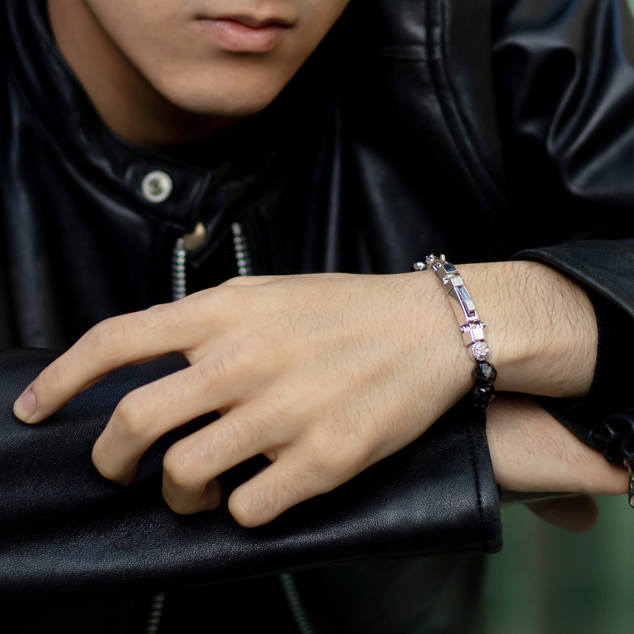 Nuummite Half-Chain Bracelet Bracelets AWNL