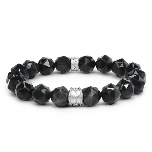 Obsidian Guardian Shield Ruen Bracelet Bracelets AWNL Stockholm S