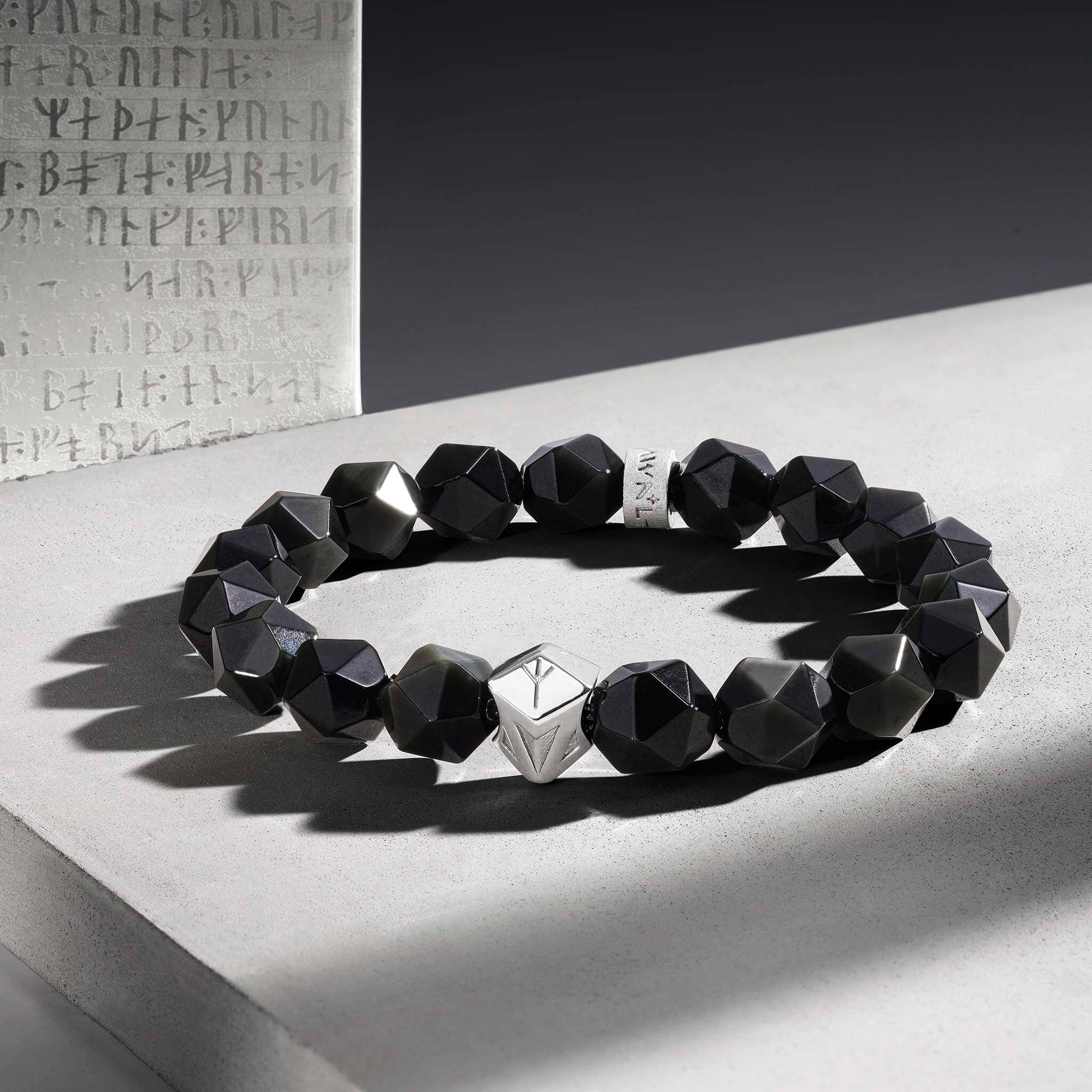 Obsidian Warrior Rune Bracelet Bracelets AWNL