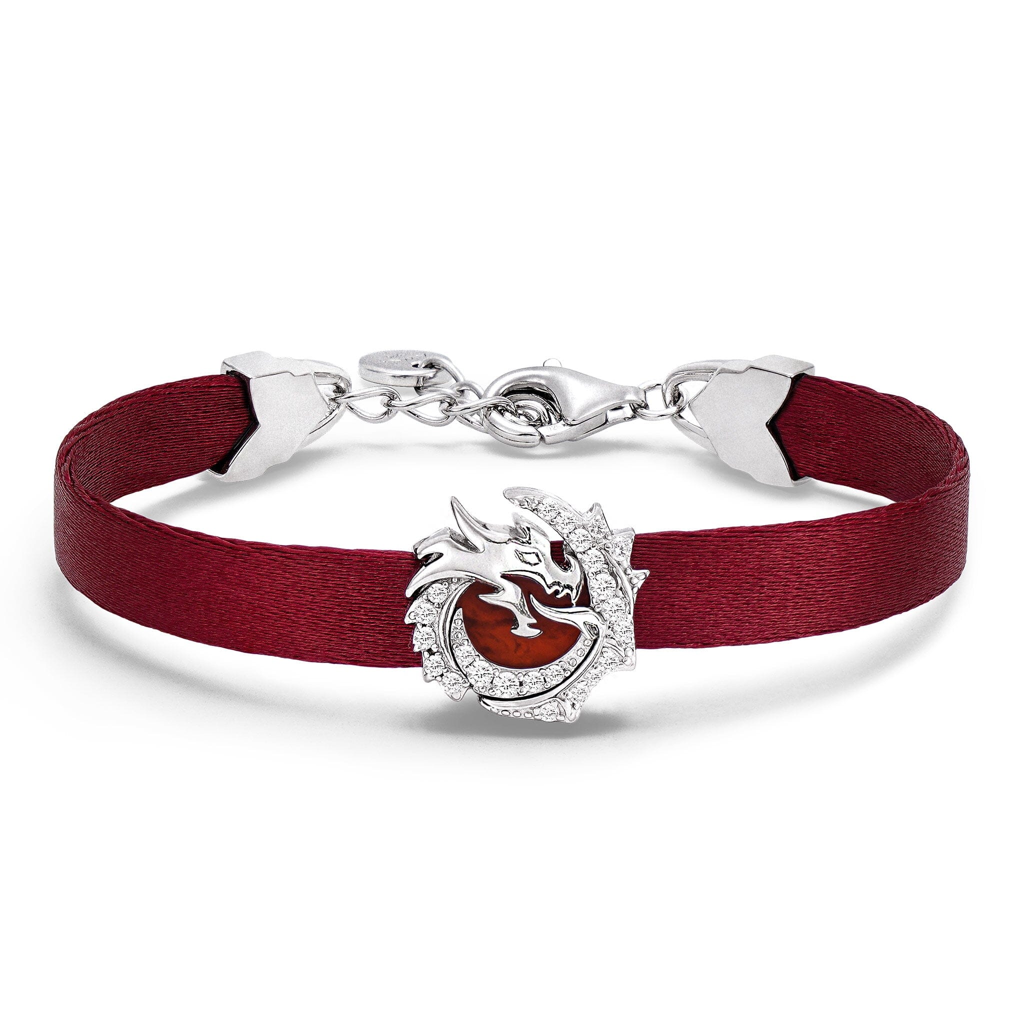Red Agate Dragon Ribbon Bracelet Bracelets AWNL