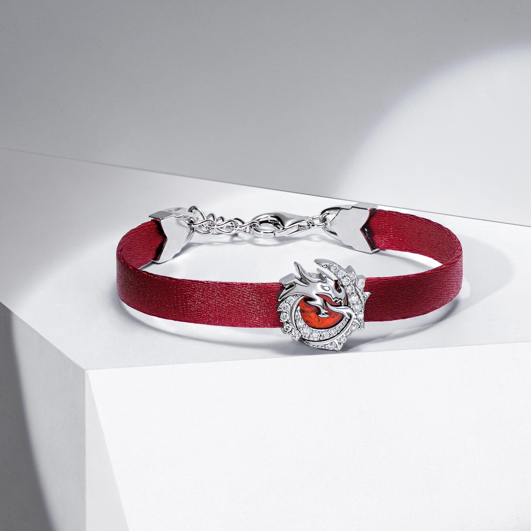 Red Agate Dragon Ribbon Bracelet Bracelets AWNL