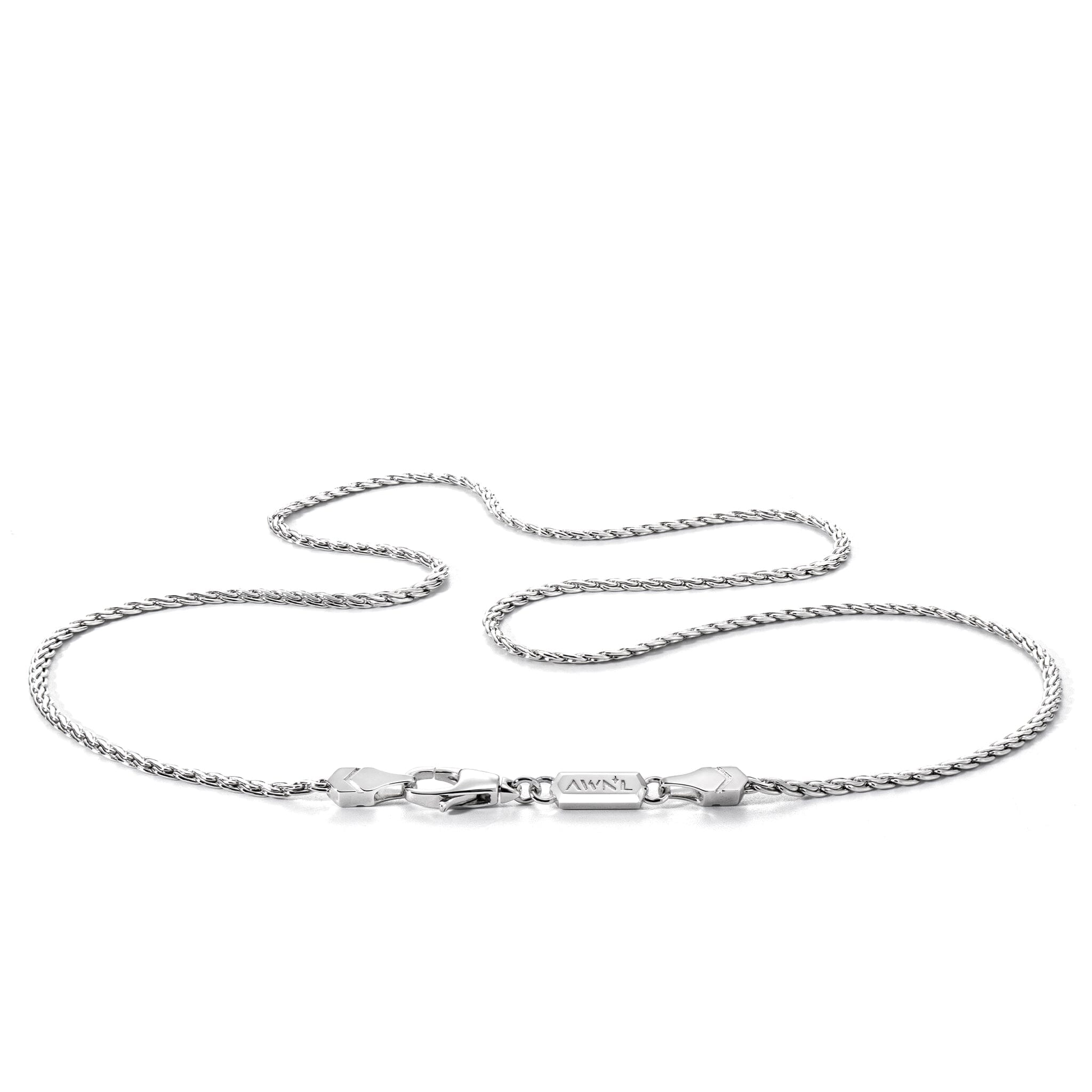 Sterling Silver Wave Chain Chains AWNL