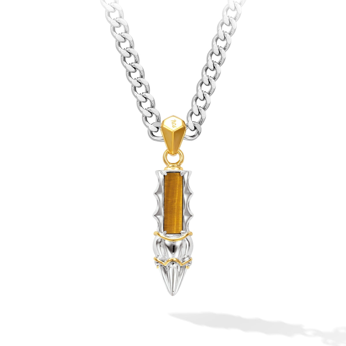 Vajra Hūṃ Necklace Golden Tiger Eye Necklaces AWNL