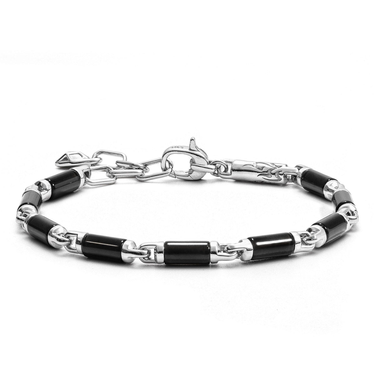 Vajra Spike Bracelet Black Obsidian Bracelets AWNL M