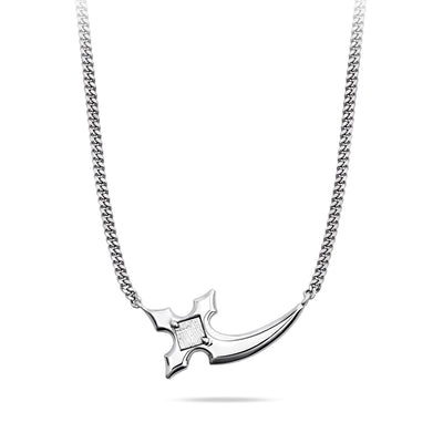 Dagger Axe Curb Necklace Meteorite