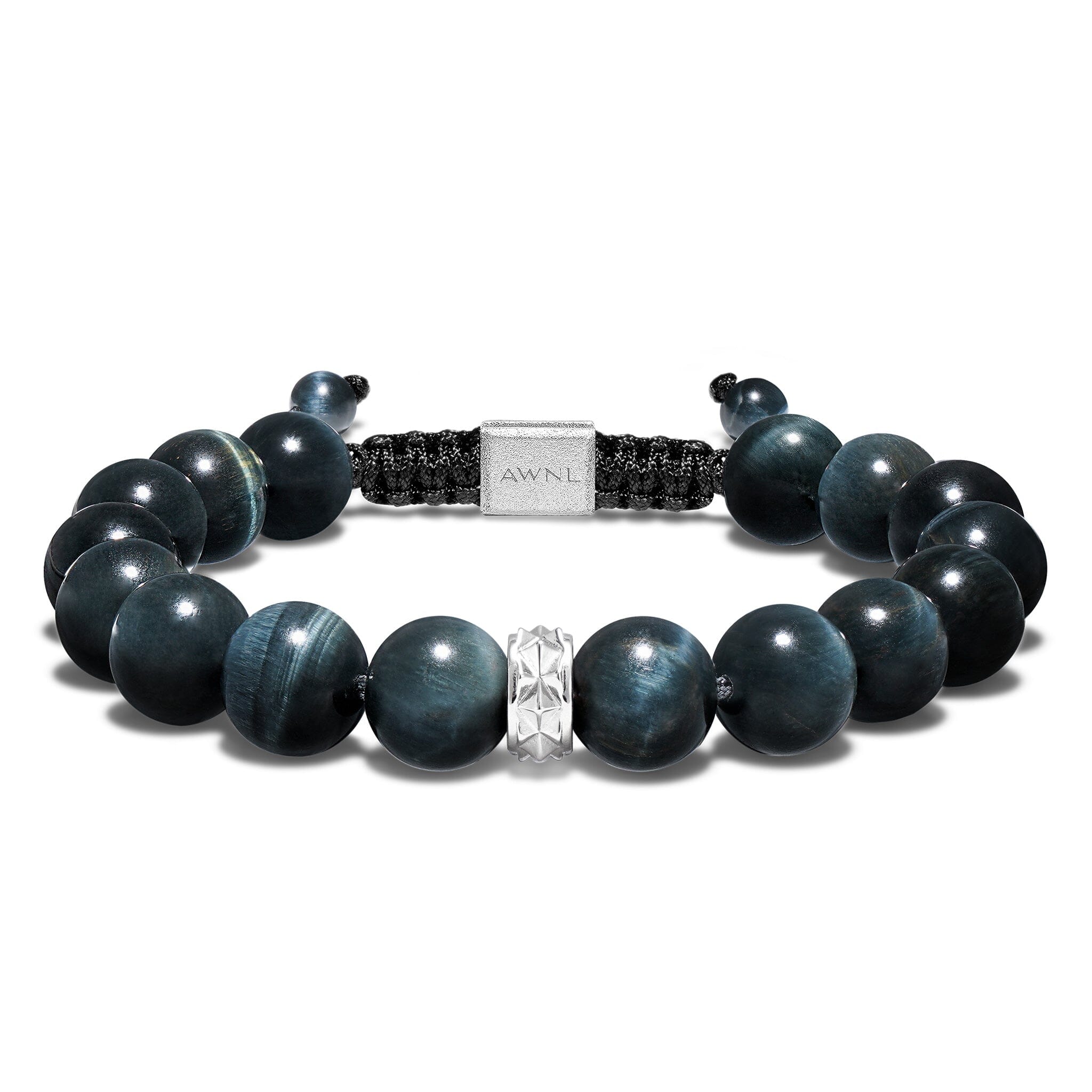 Men's Beaded Drawstring Bracelet with Hawk Eye Bracelets WAA FASHION GROUP