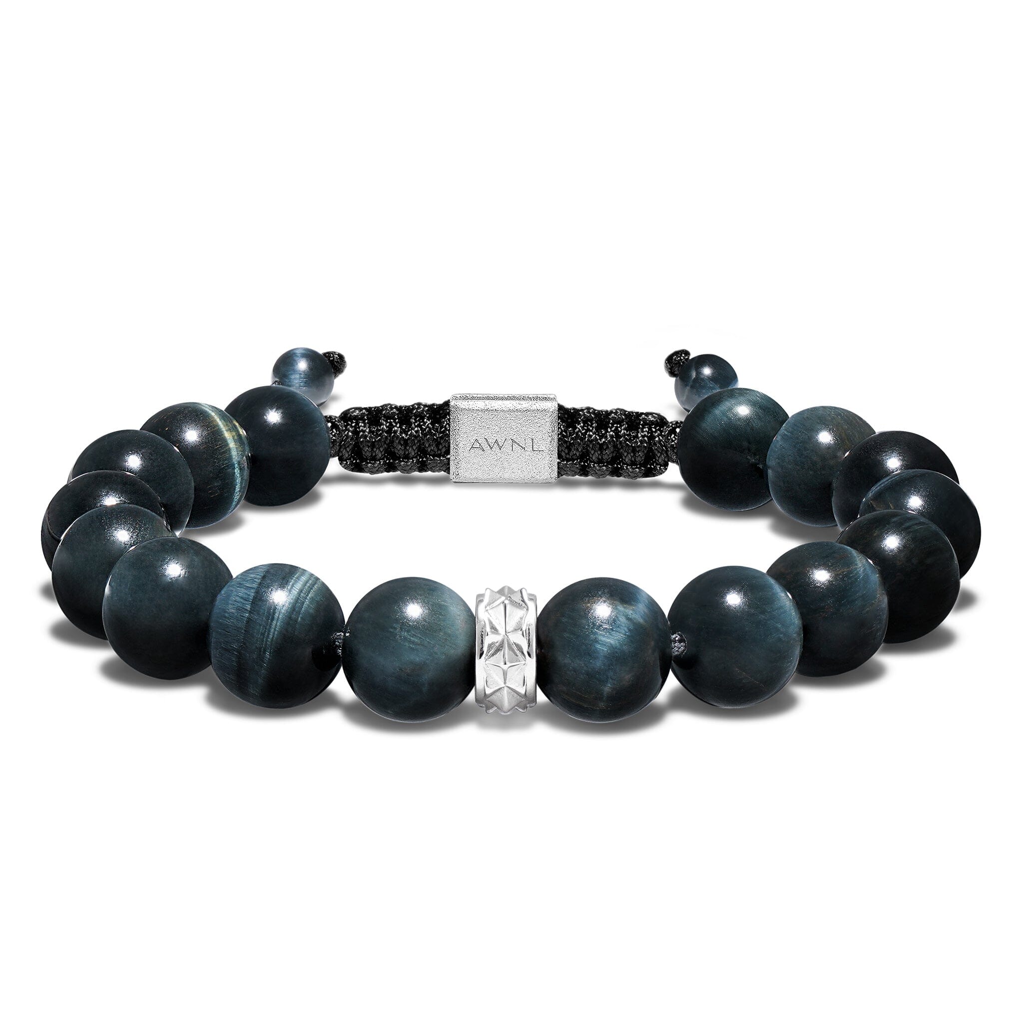 Men's Beaded Drawstring Bracelet with Hawk Eye Bracelets WAA FASHION GROUP 