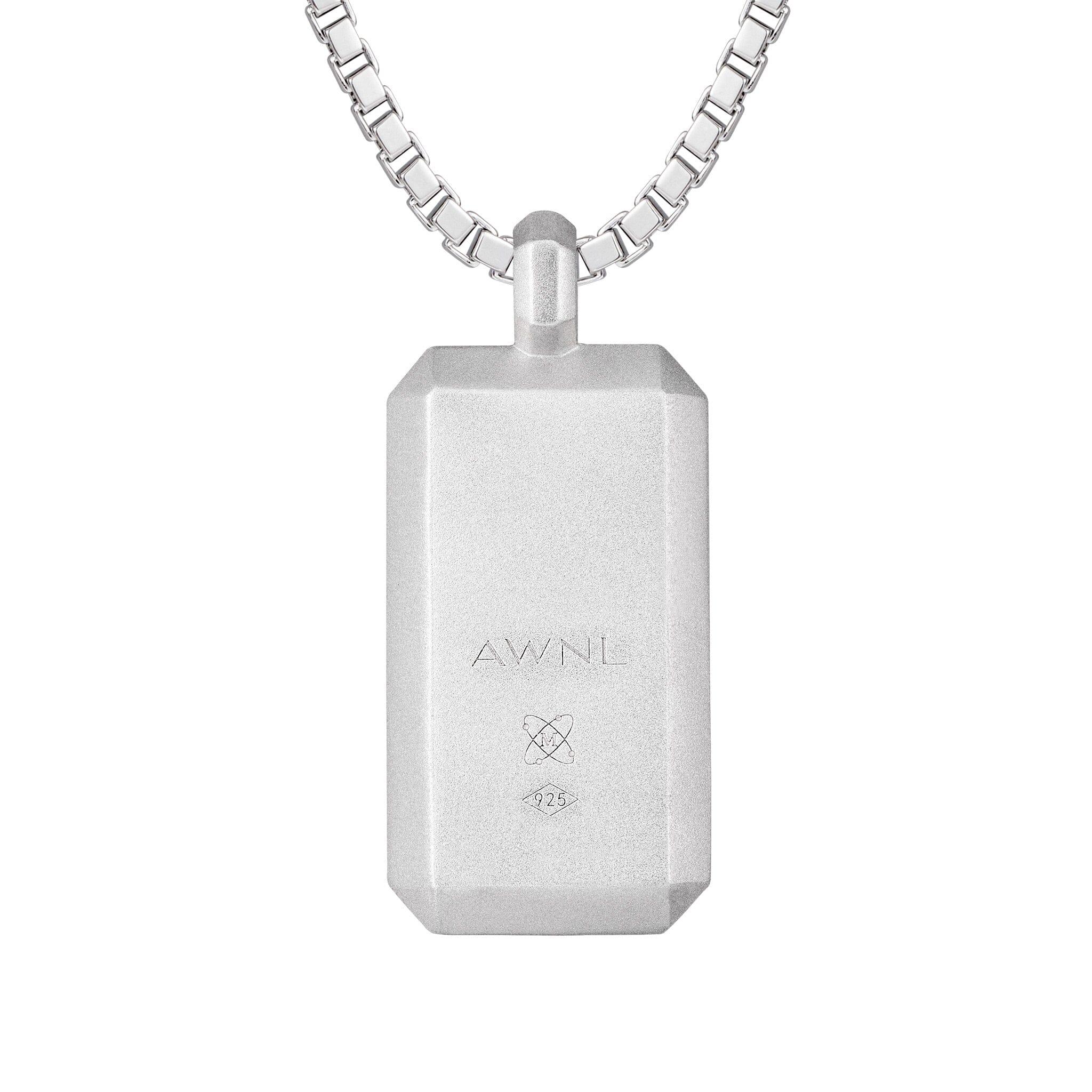 Men's Dog Tag Necklace with Meteorite Necklaces WAA FASHION GROUP 