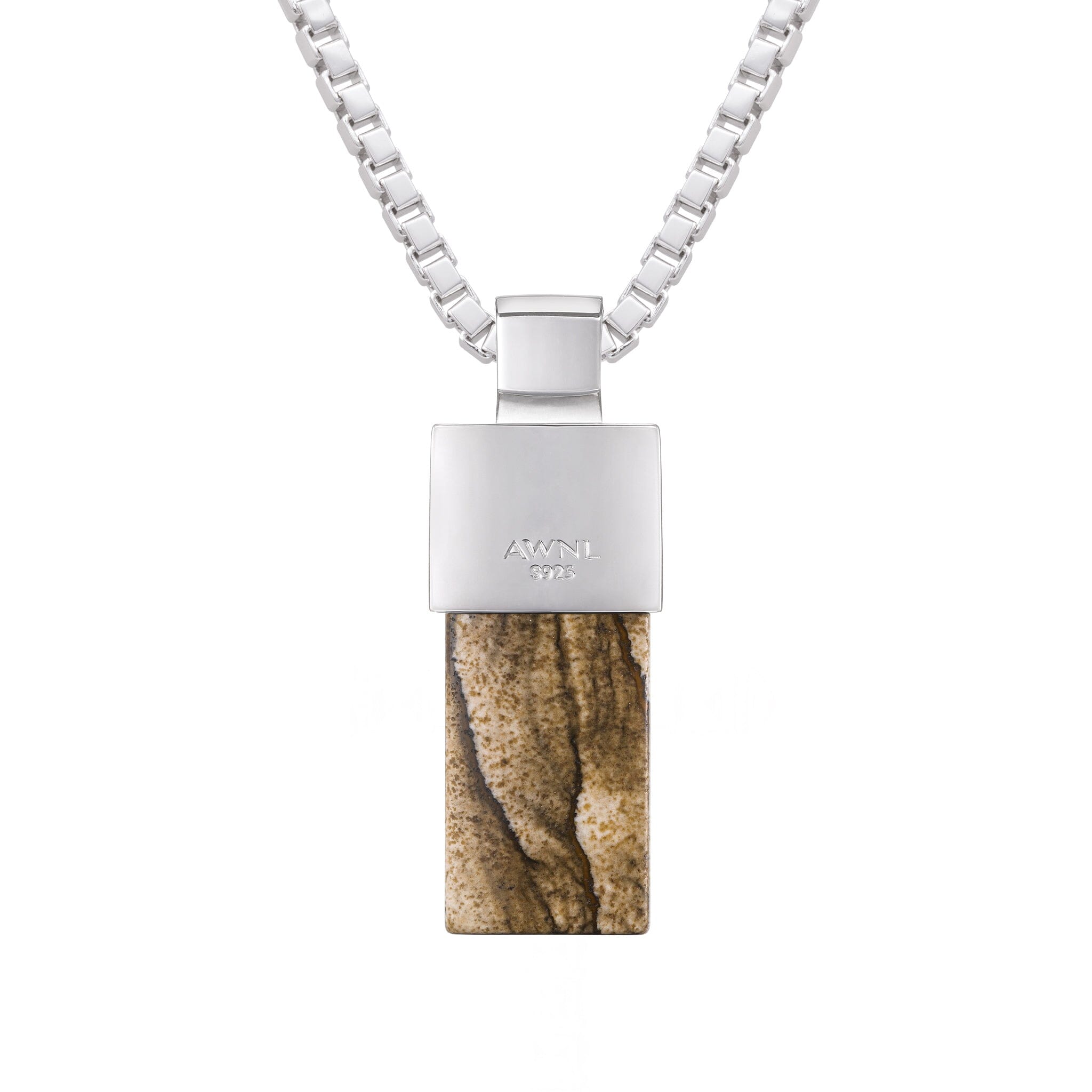 Men's Eye of Horus Necklace with Picture Jasper Necklaces WAA FASHION GROUP