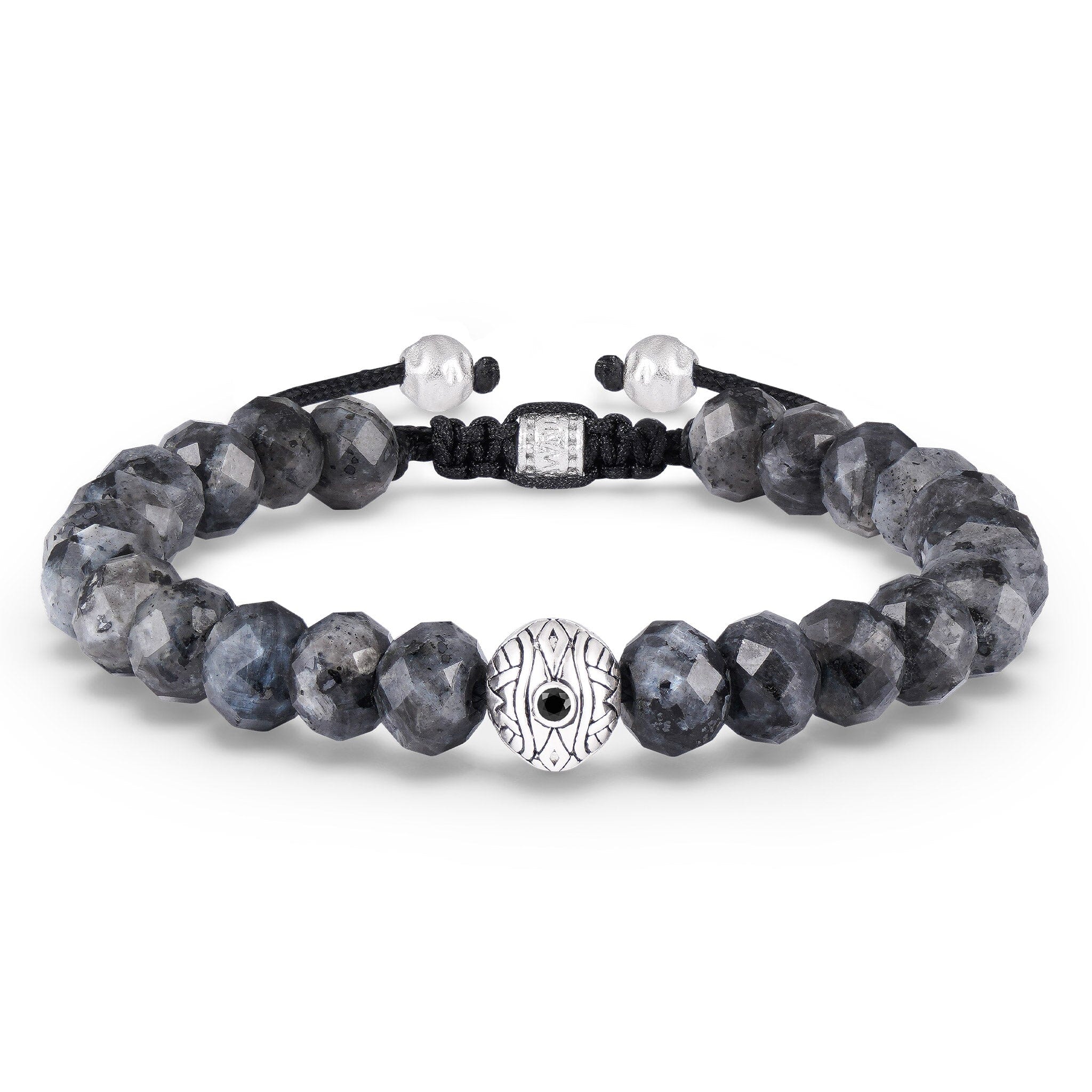 Men's Mystical Symbol Beaded Bracelet with Tremolite Bracelets WAA FASHION GROUP