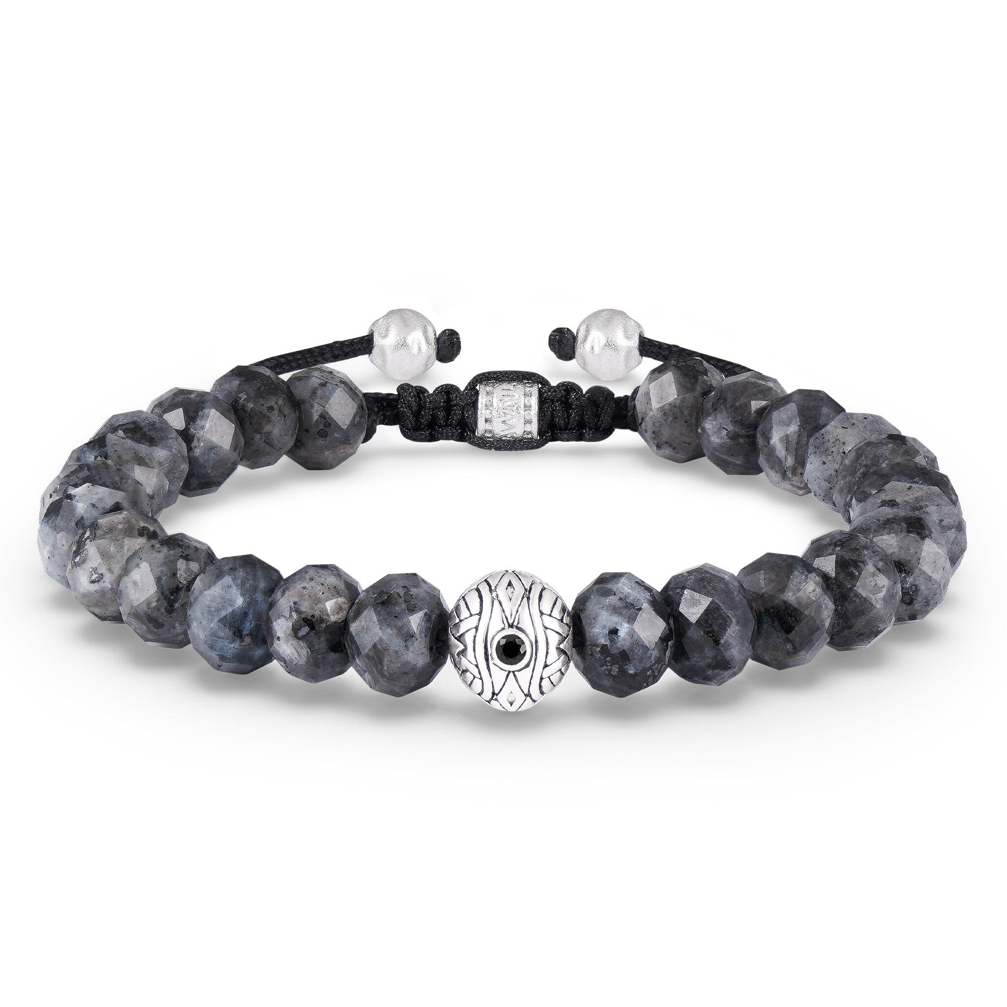 Men's Mystical Symbol Beaded Bracelet with Tremolite Bracelets WAA FASHION GROUP 