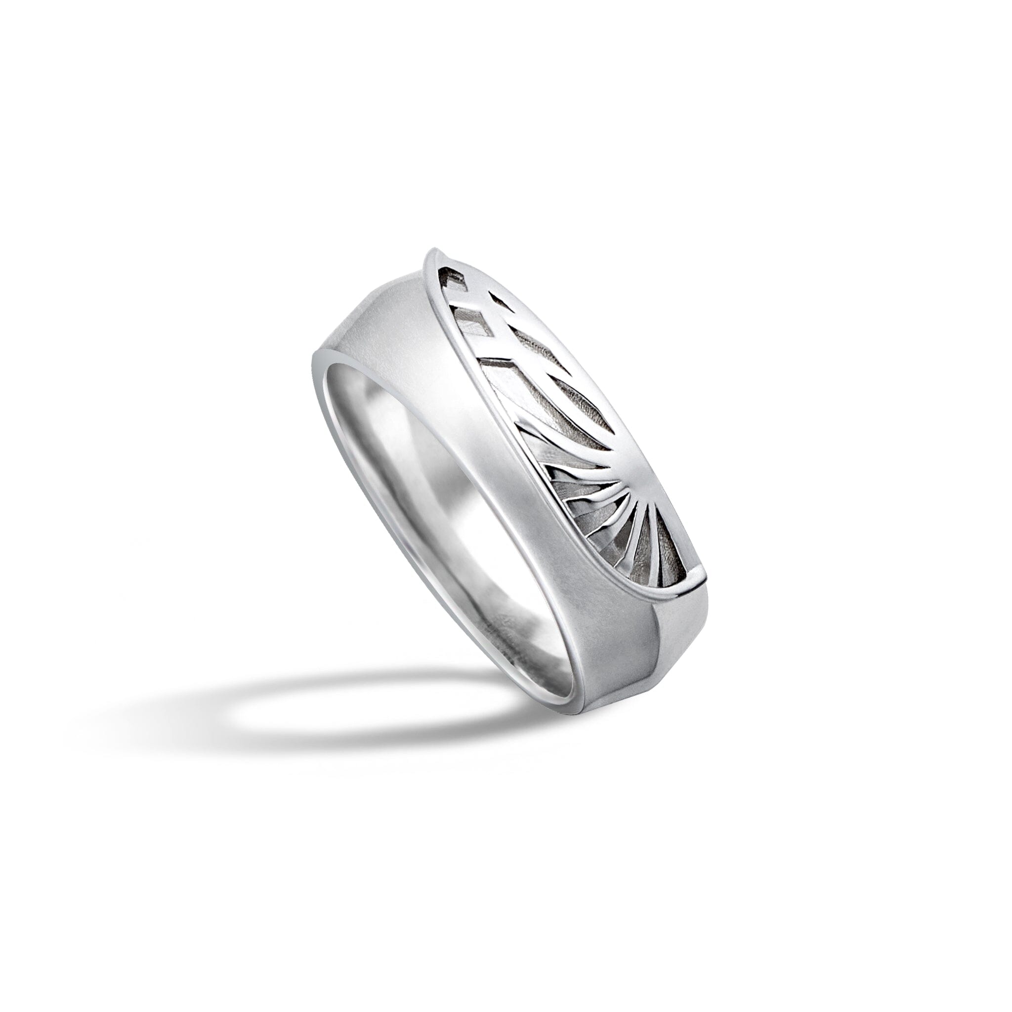 Men's Mystical Symbol Wide Band Ring Rings AWNL