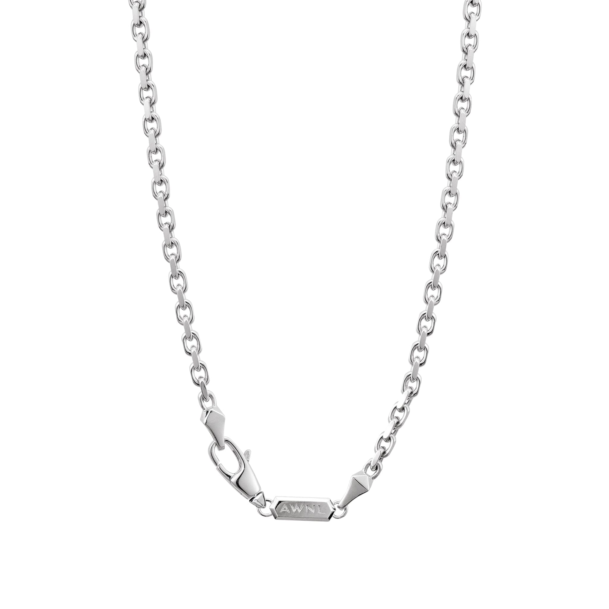 Men's Sterling Silver Cable Chain Chains WAA FASHION GROUP