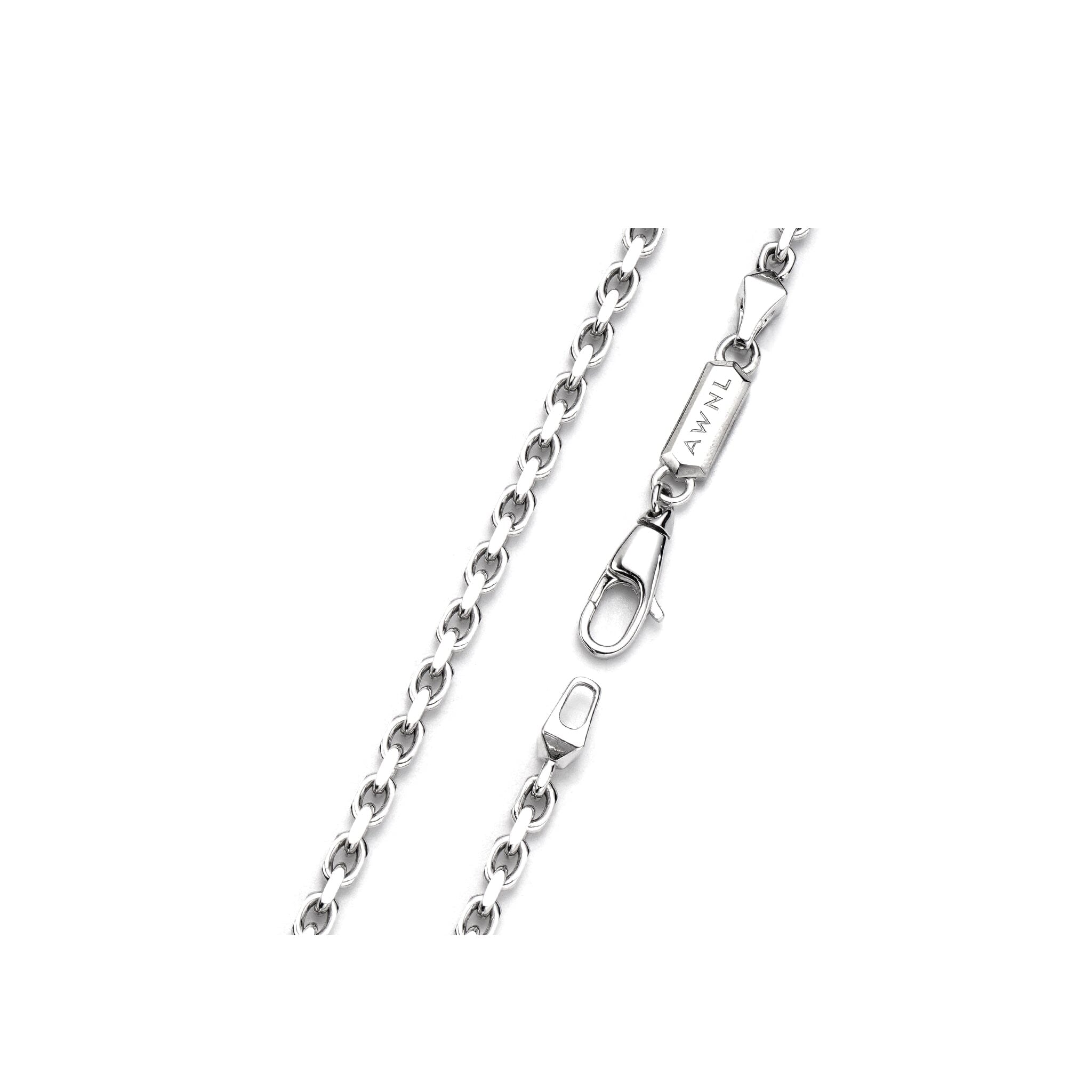 Men's Sterling Silver Cable Chain Chains WAA FASHION GROUP