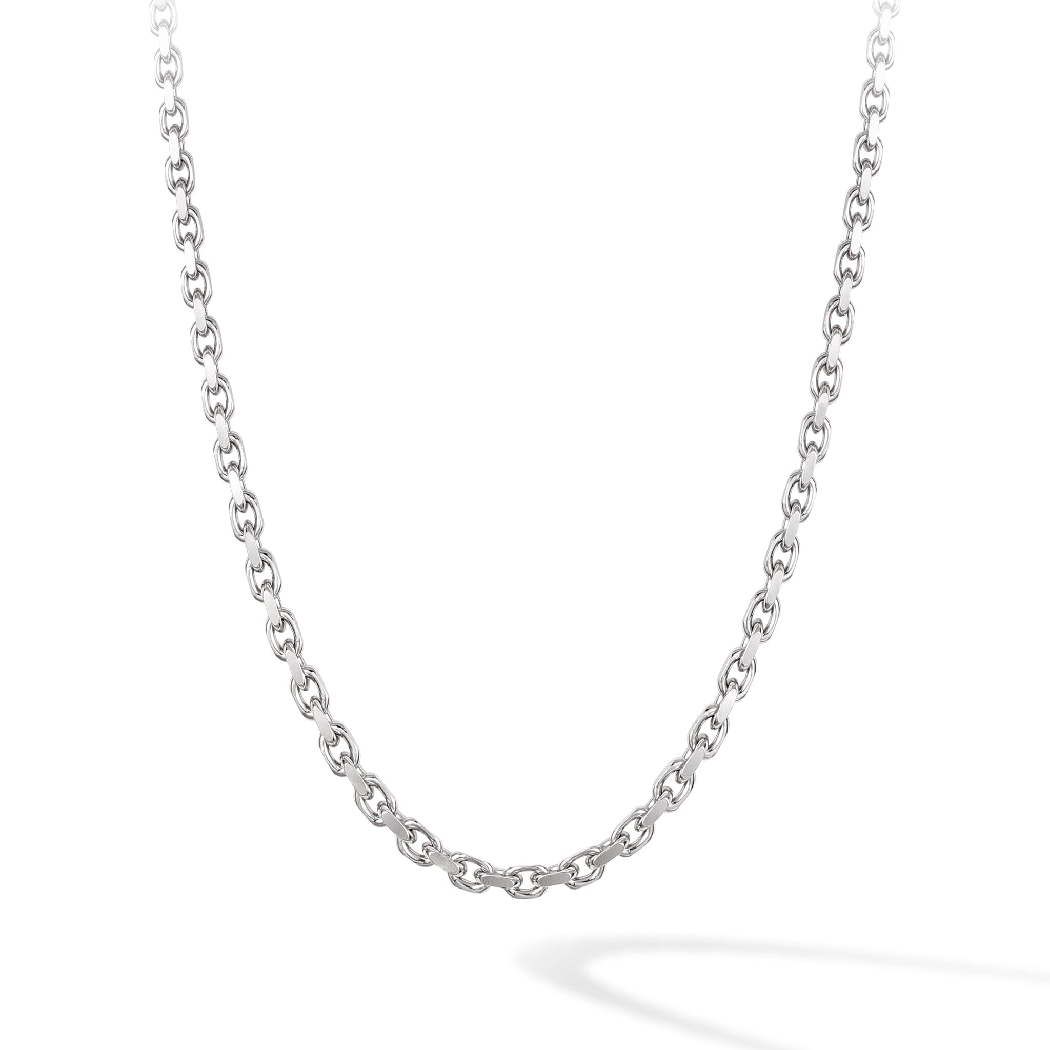 Men's Sterling Silver Cable Chain Chains WAA FASHION GROUP