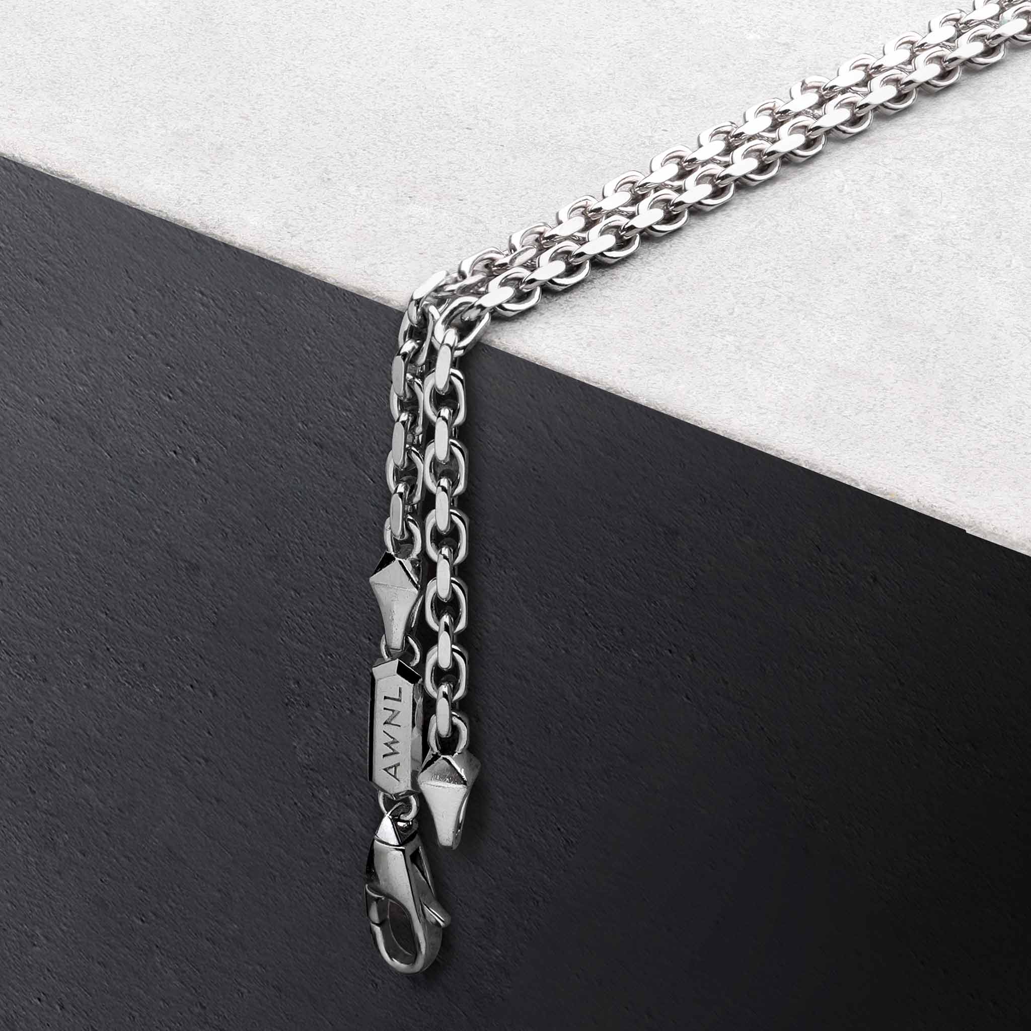 Men's Sterling Silver Cable Chain Chains WAA FASHION GROUP