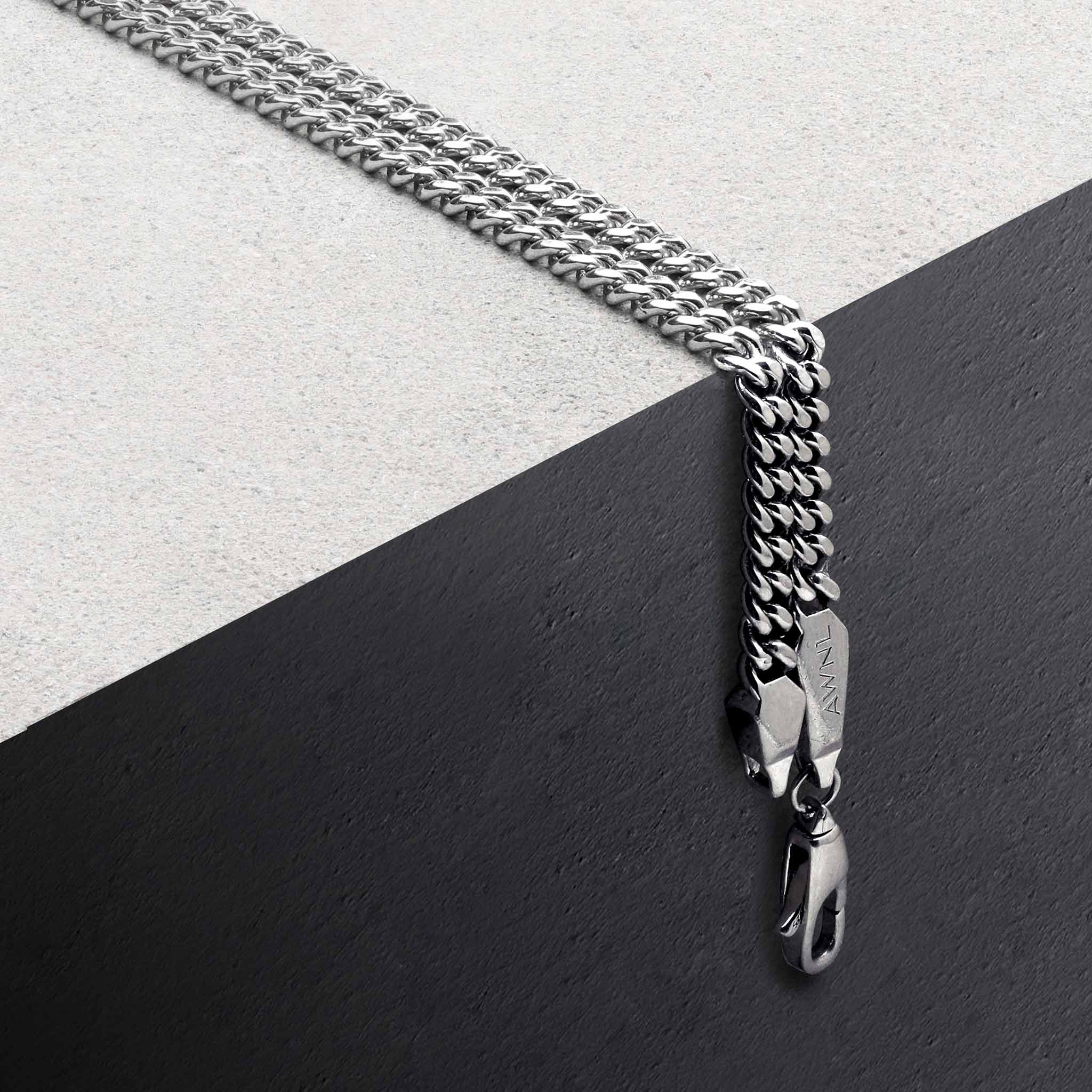 Men's Sterling Silver Curb Chain Chains WAA FASHION GROUP 