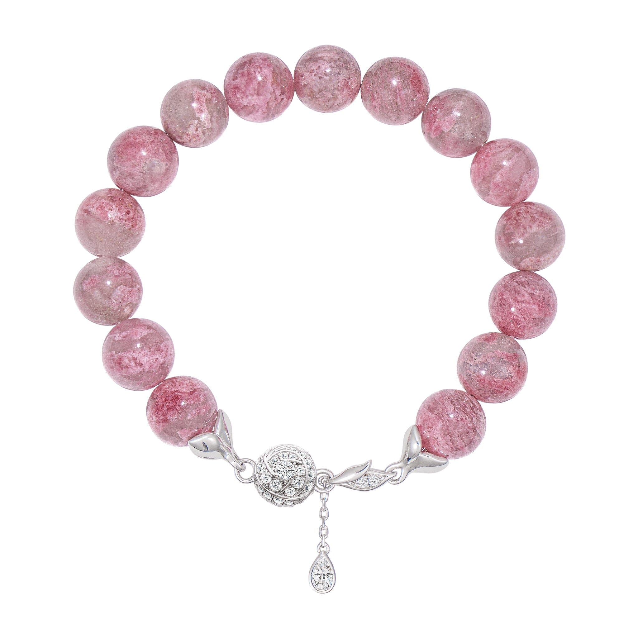 Sakura Rain Rhodonite Beaded Bracelet Bracelets AWNL 