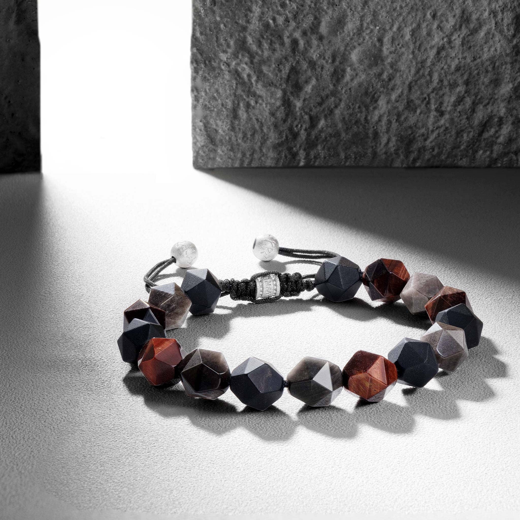 Tricolor Beaded Macrame Bracelet Bracelets AWNL