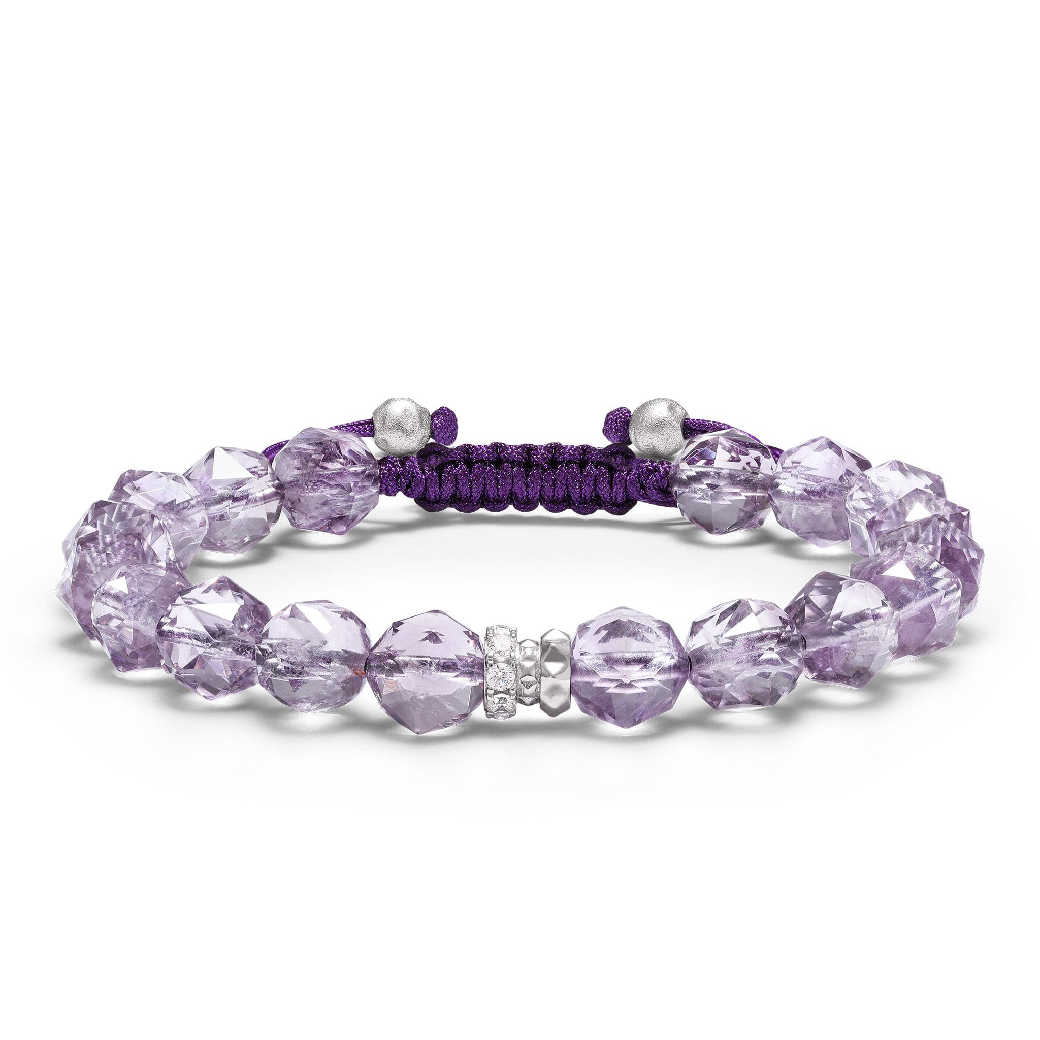 Women's Beaded Bracelet with Amethyst Bracelets WAA FASHION GROUP